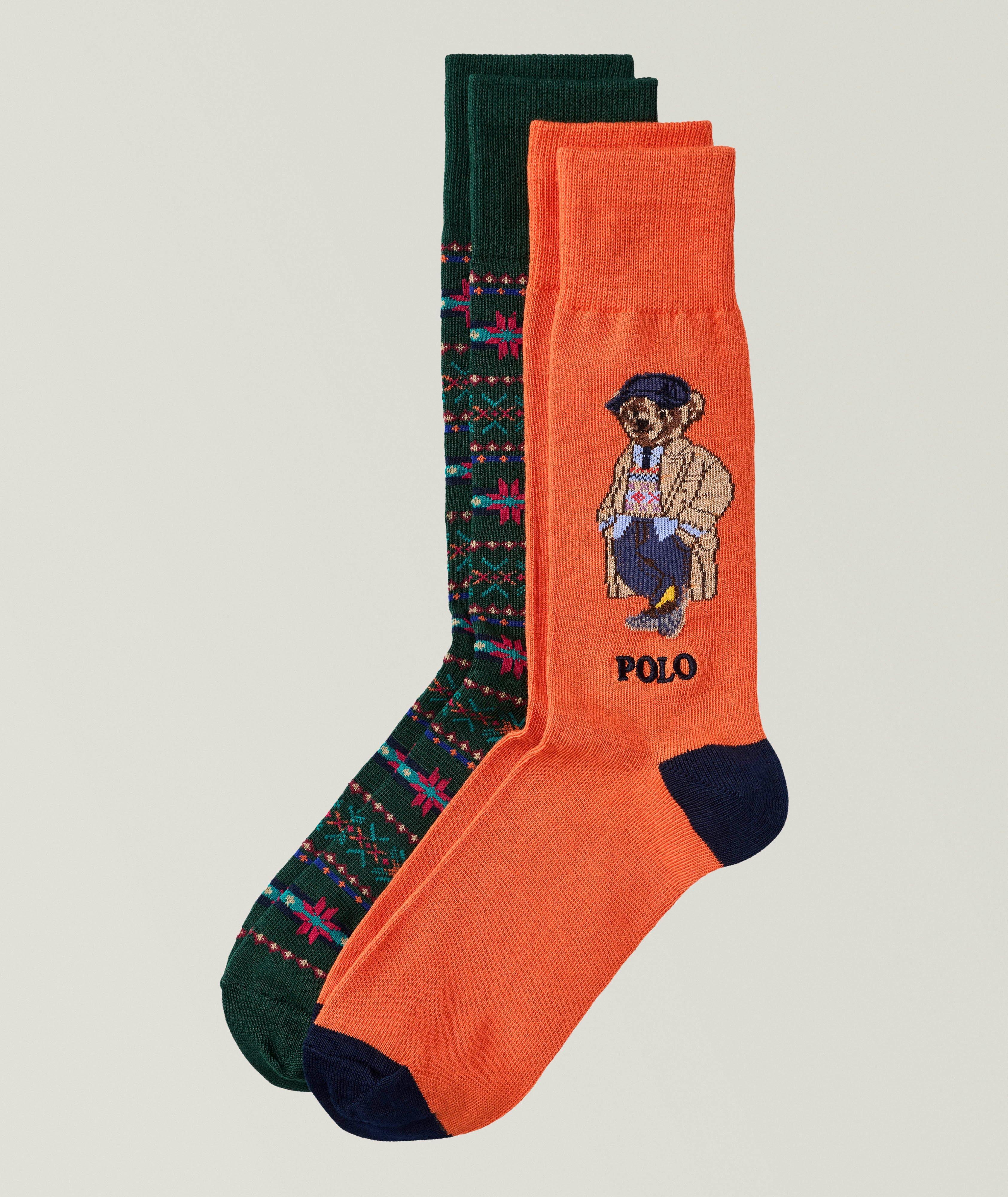 2-Pack Litchfield Polo Bear Socks image 0