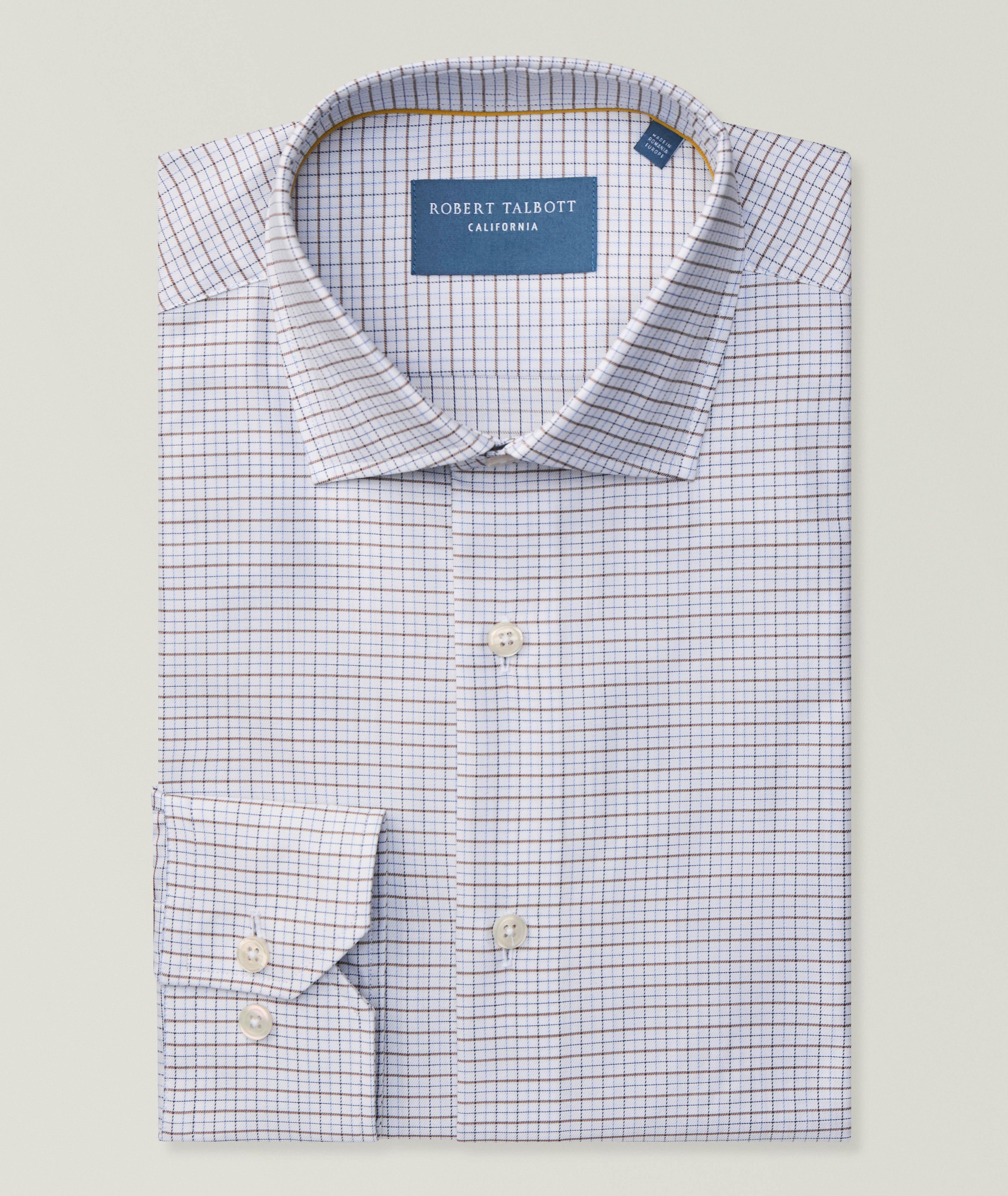 Robert Talbott Contemporary-Fit Tattersall Check Cotton Shirt