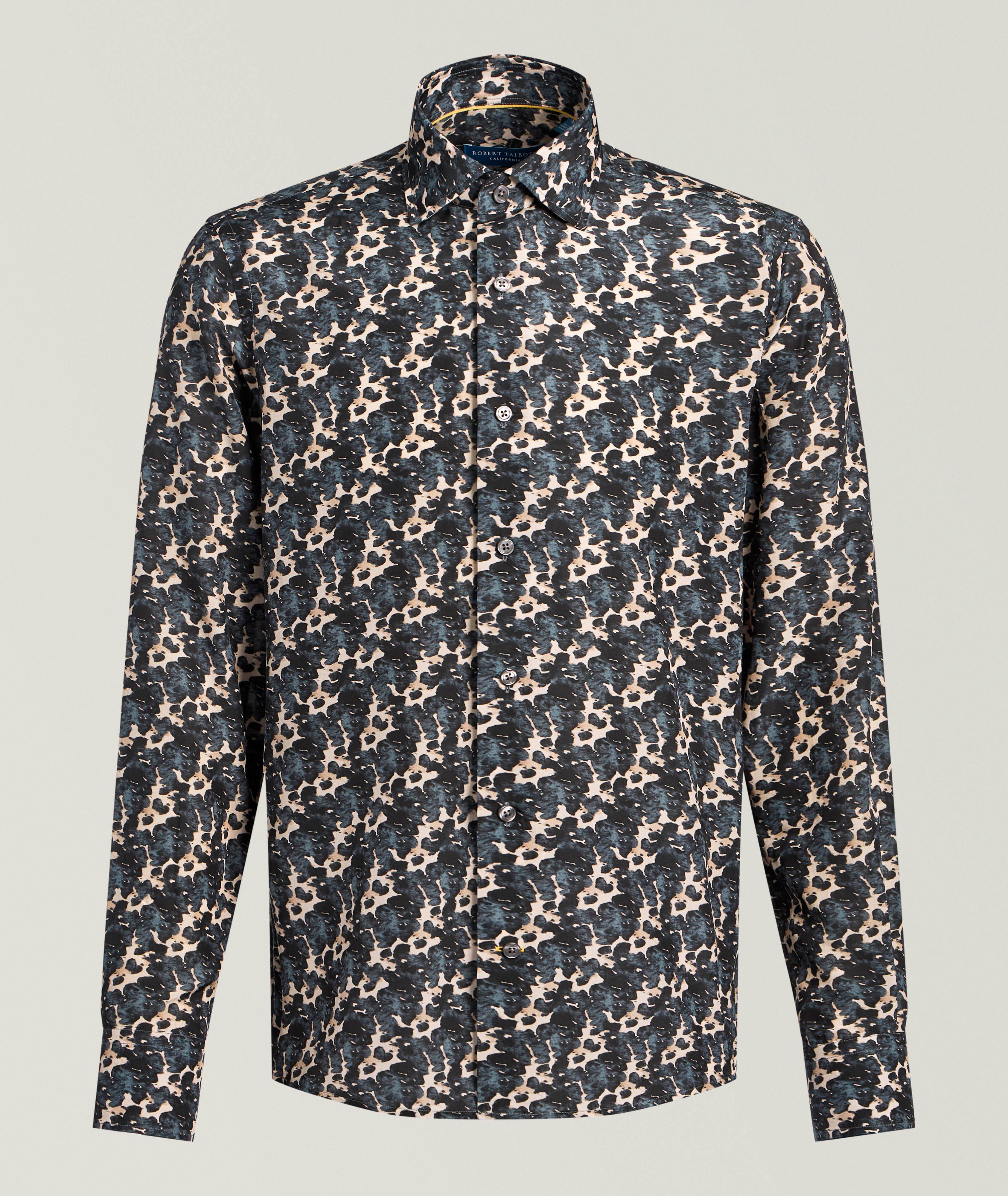 Robert Talbott Reynolds Printed Silk-Cotton Shirt