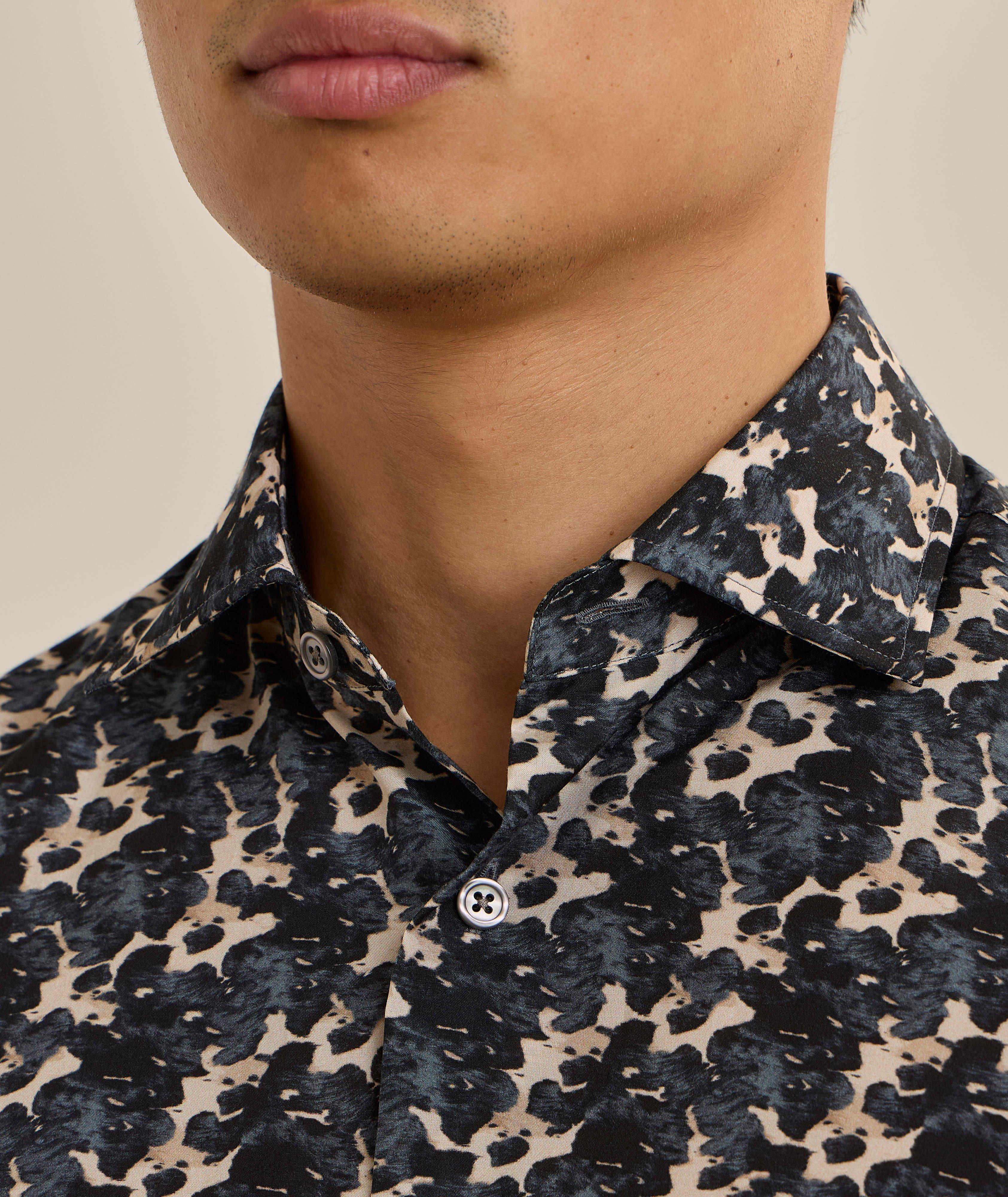Reynolds Printed Silk-Cotton Shirt image 3