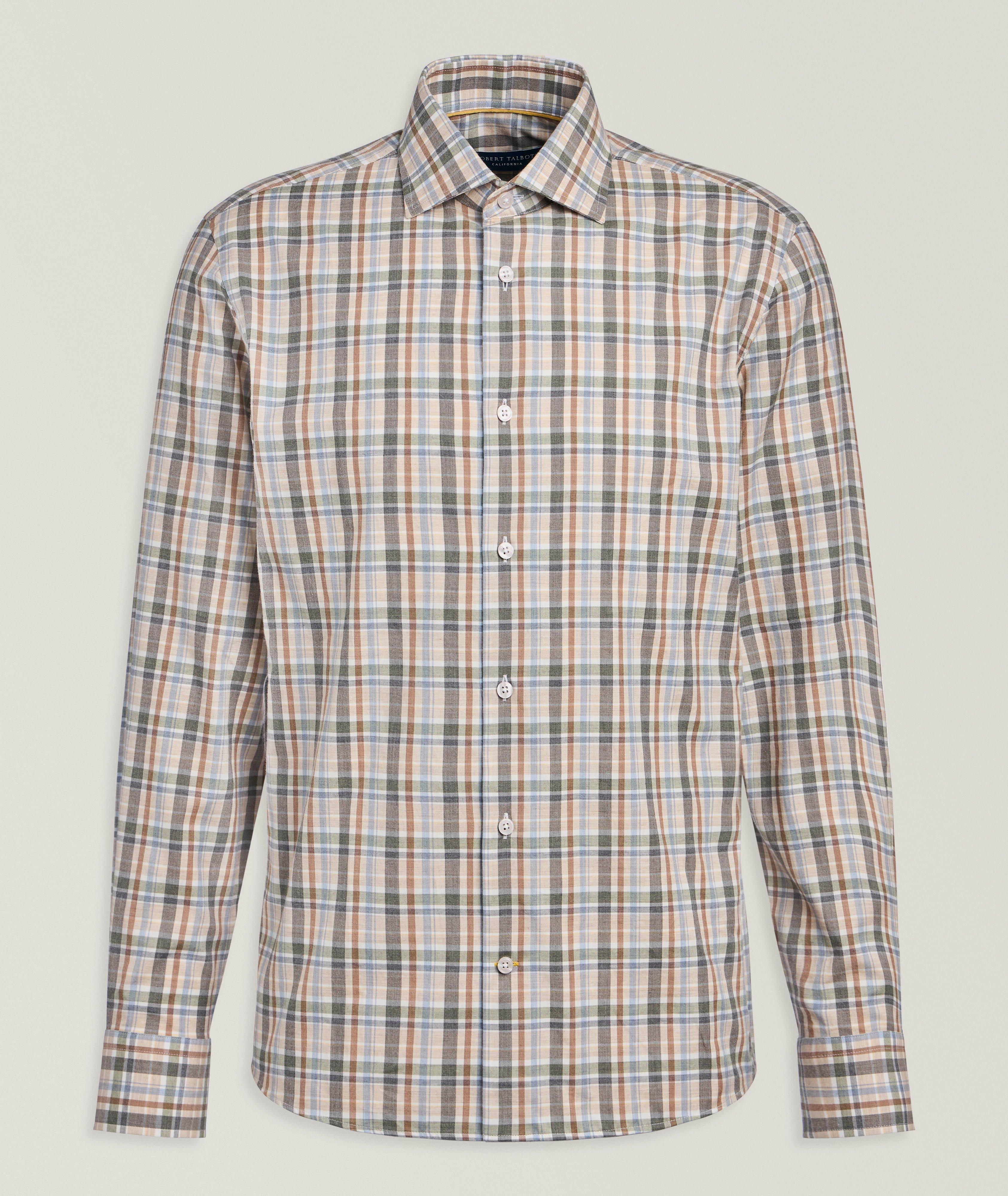 Robert Talbott Reynolds Plaid Brushed Cotton Shirt
