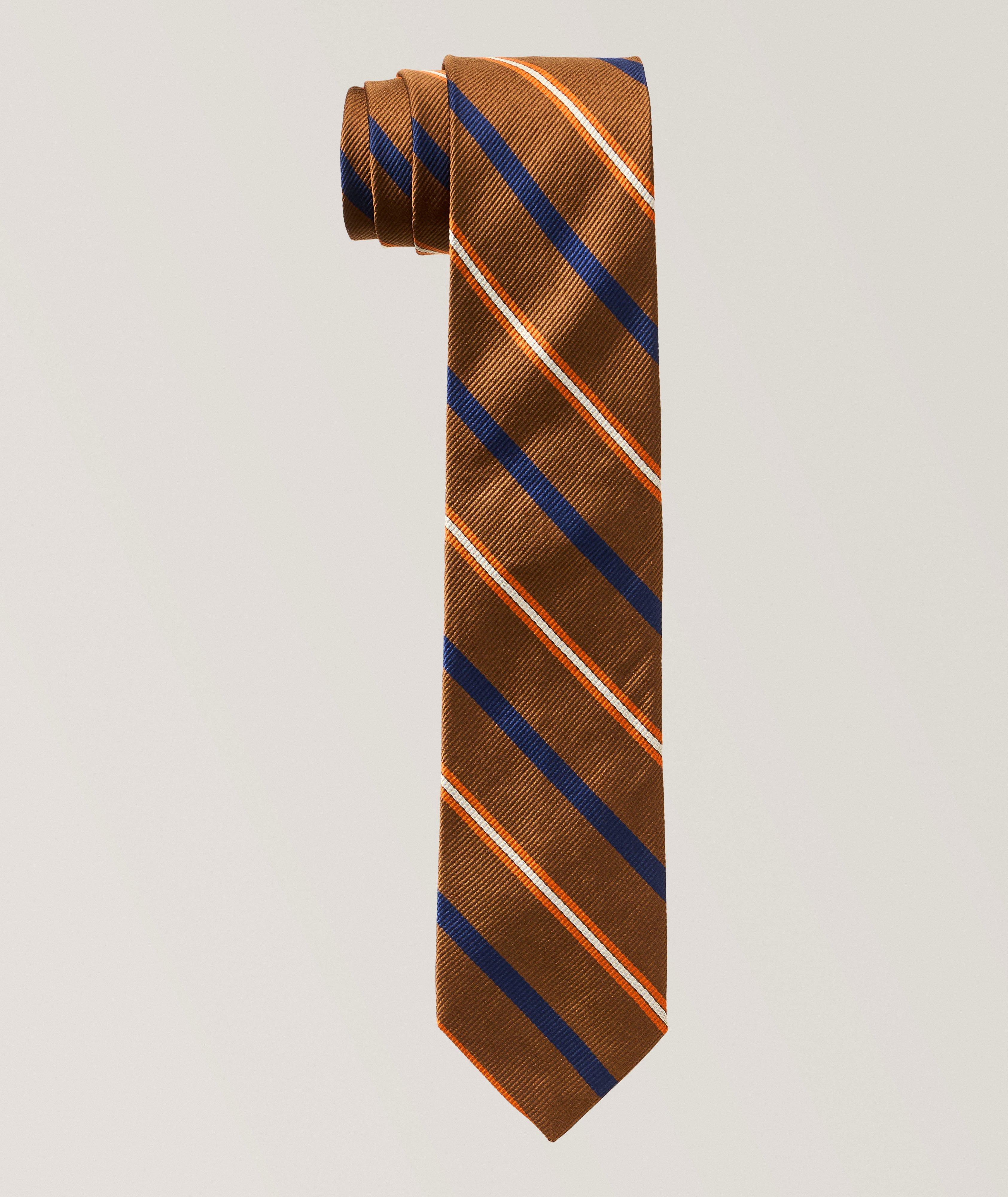Robert Talbott Diagonal Stripe Silk Tie 