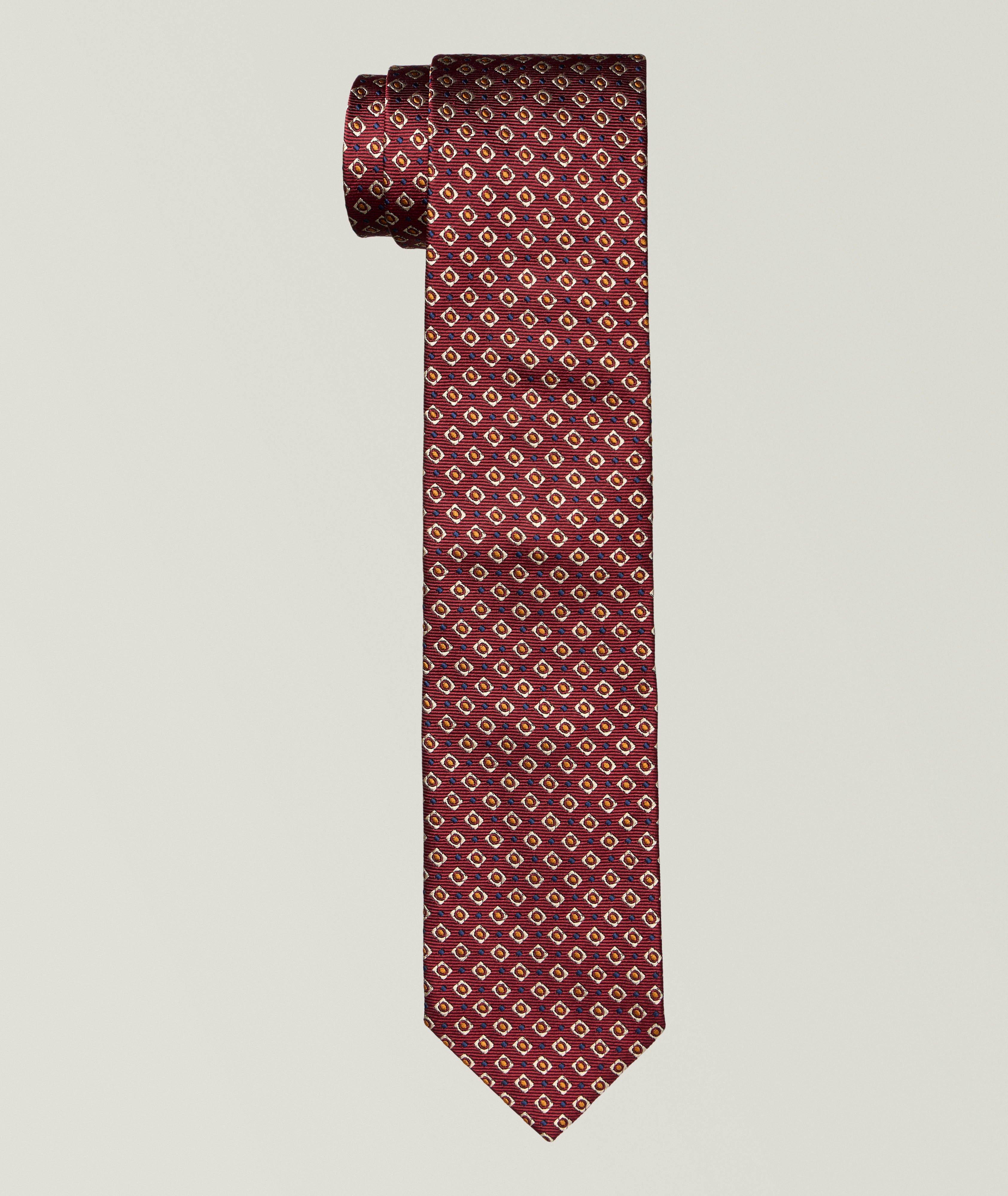 Robert Talbott Geometric Neat Silk Tie 