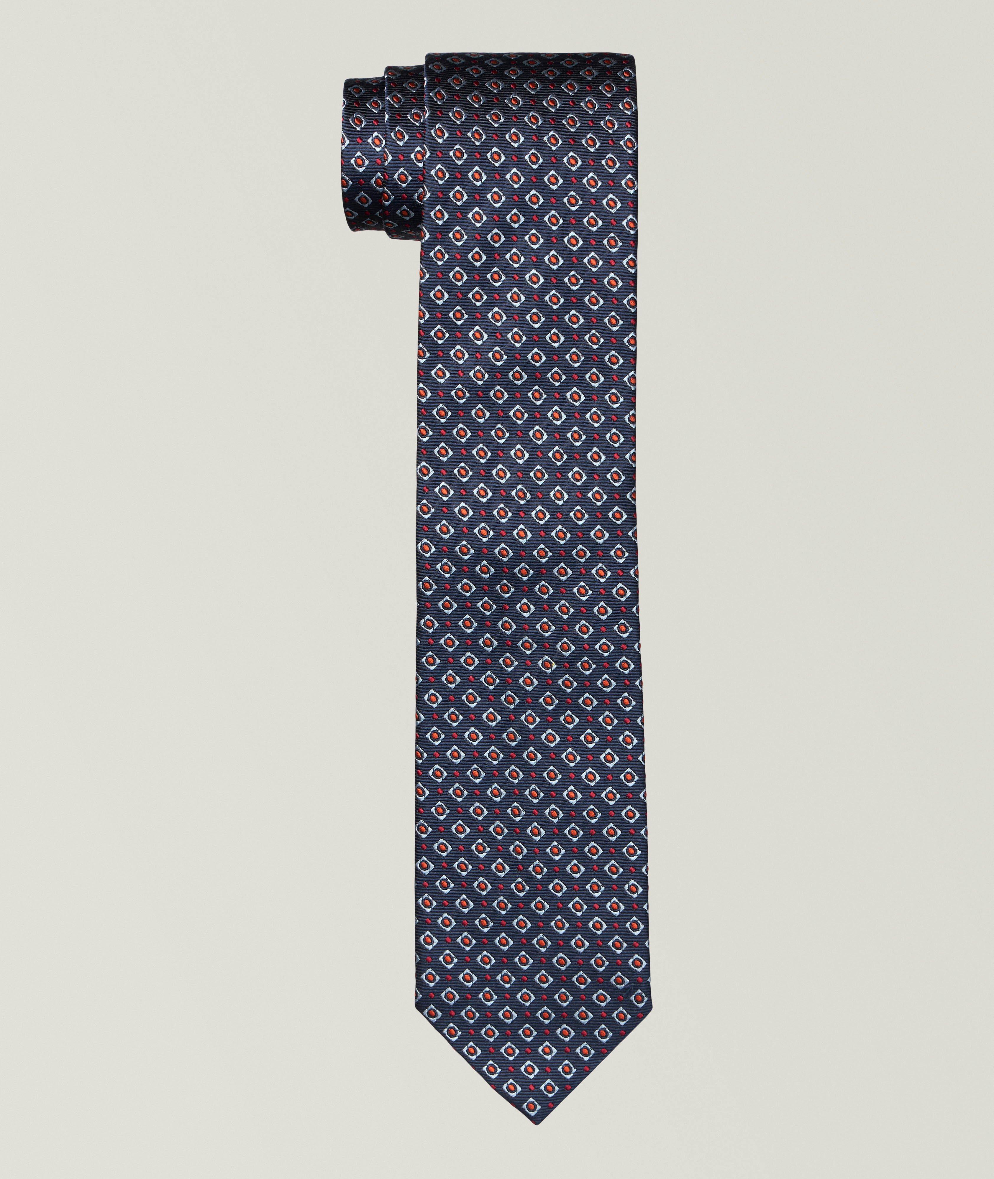 Robert Talbott Geometric Neat Silk Tie 