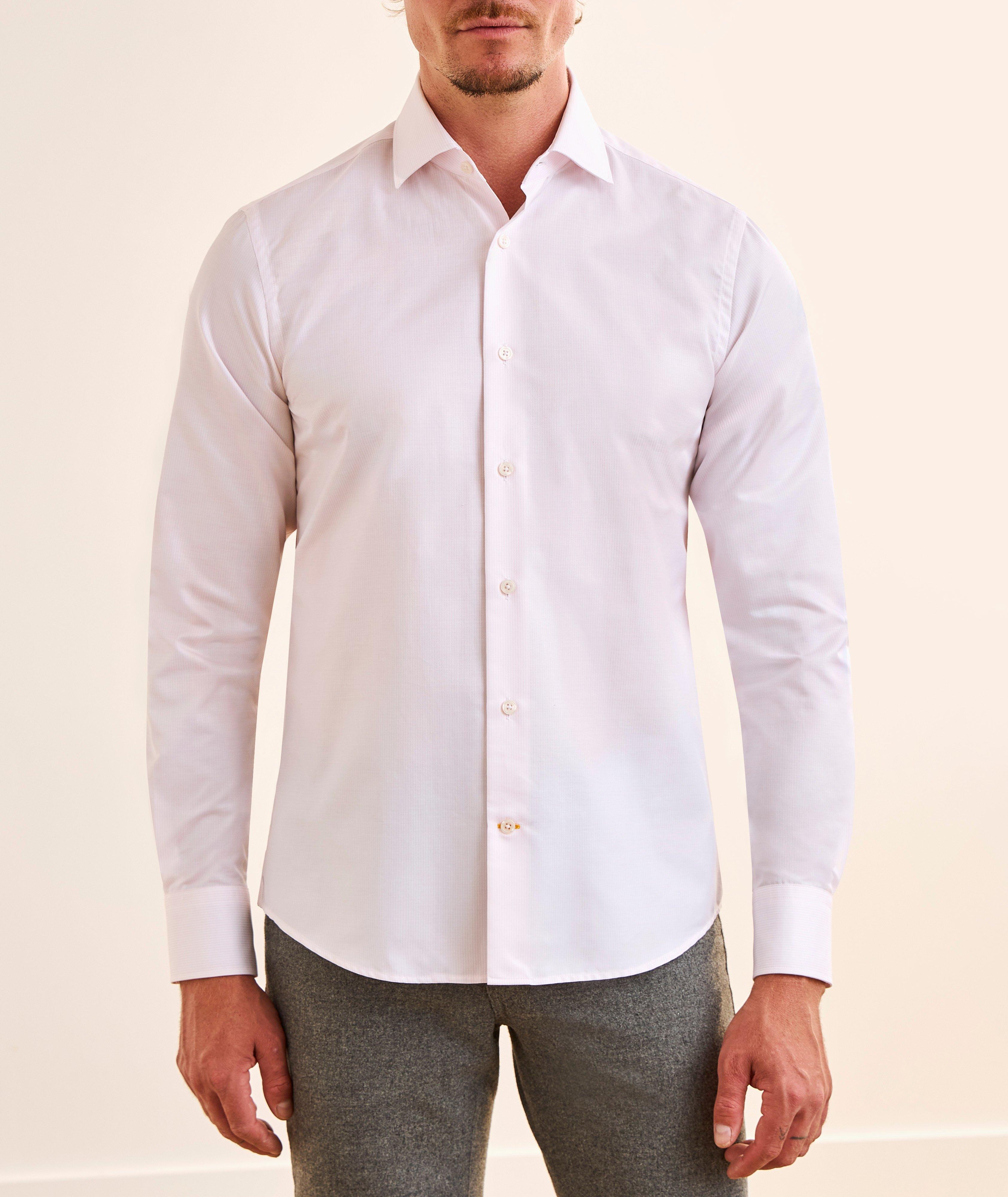 Chemise coton fines rayures Reynolds image 1