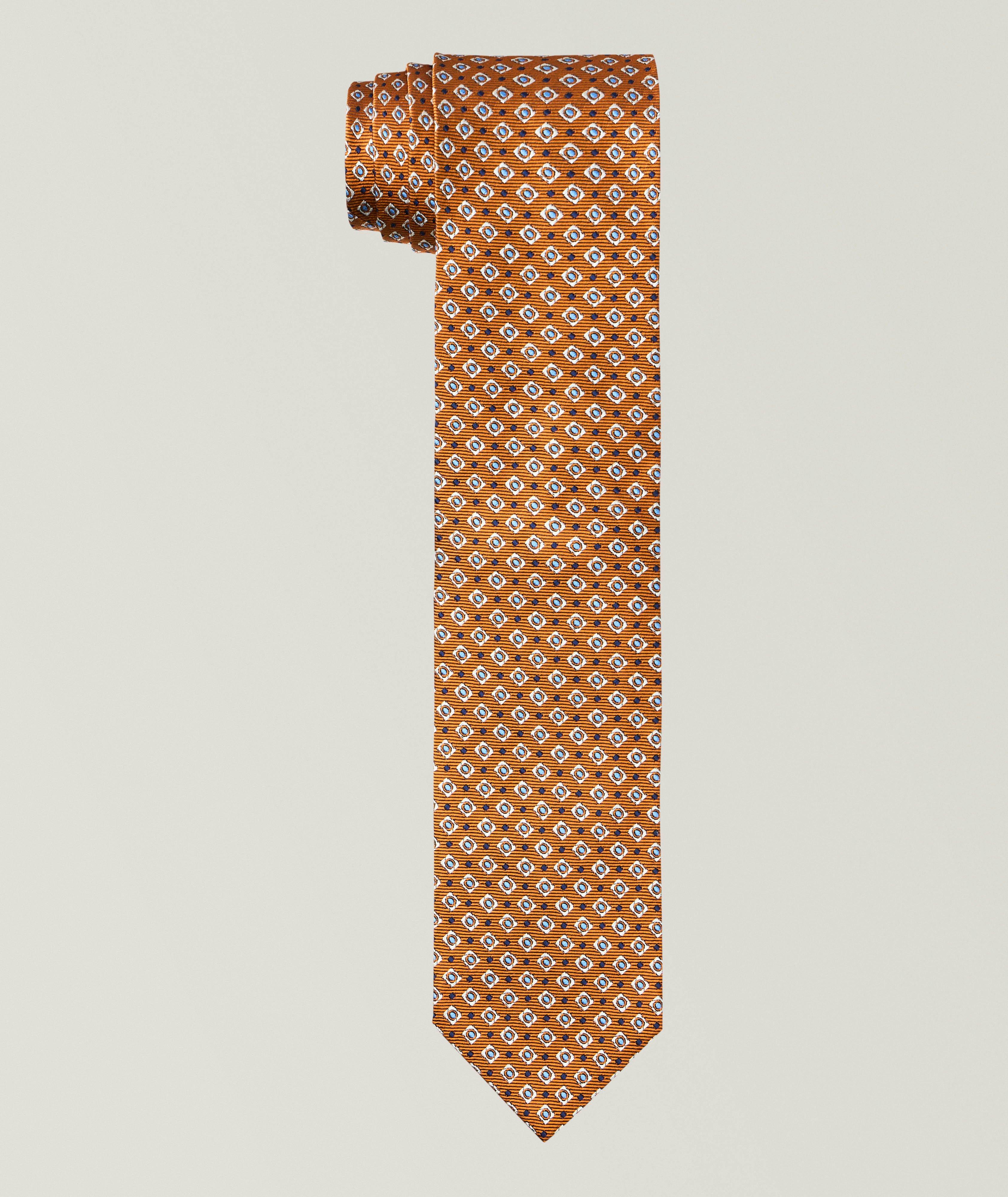 Robert Talbott Geometric Neat Silk Tie 