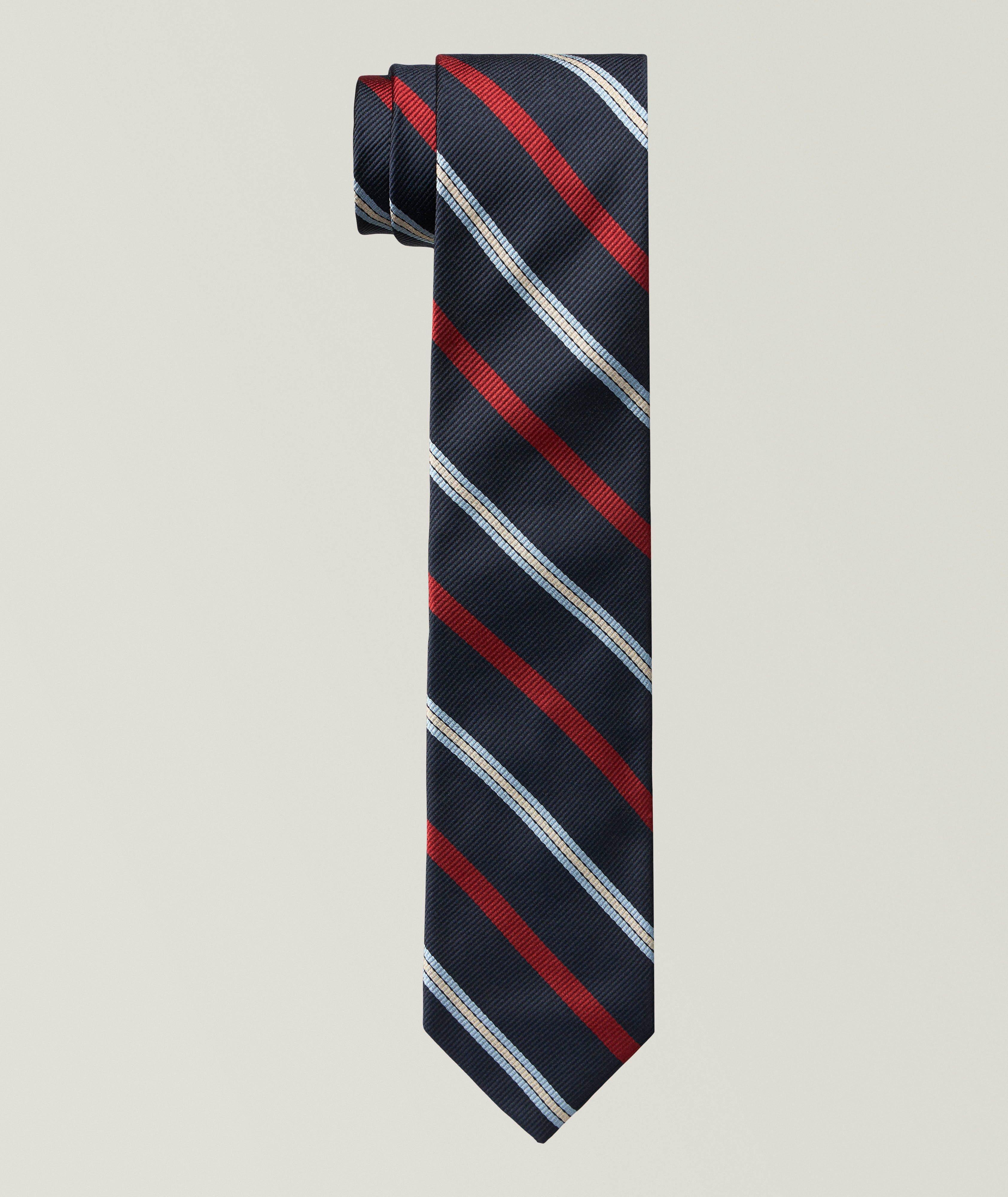 Robert Talbott Diagonal Stripe Silk Tie 