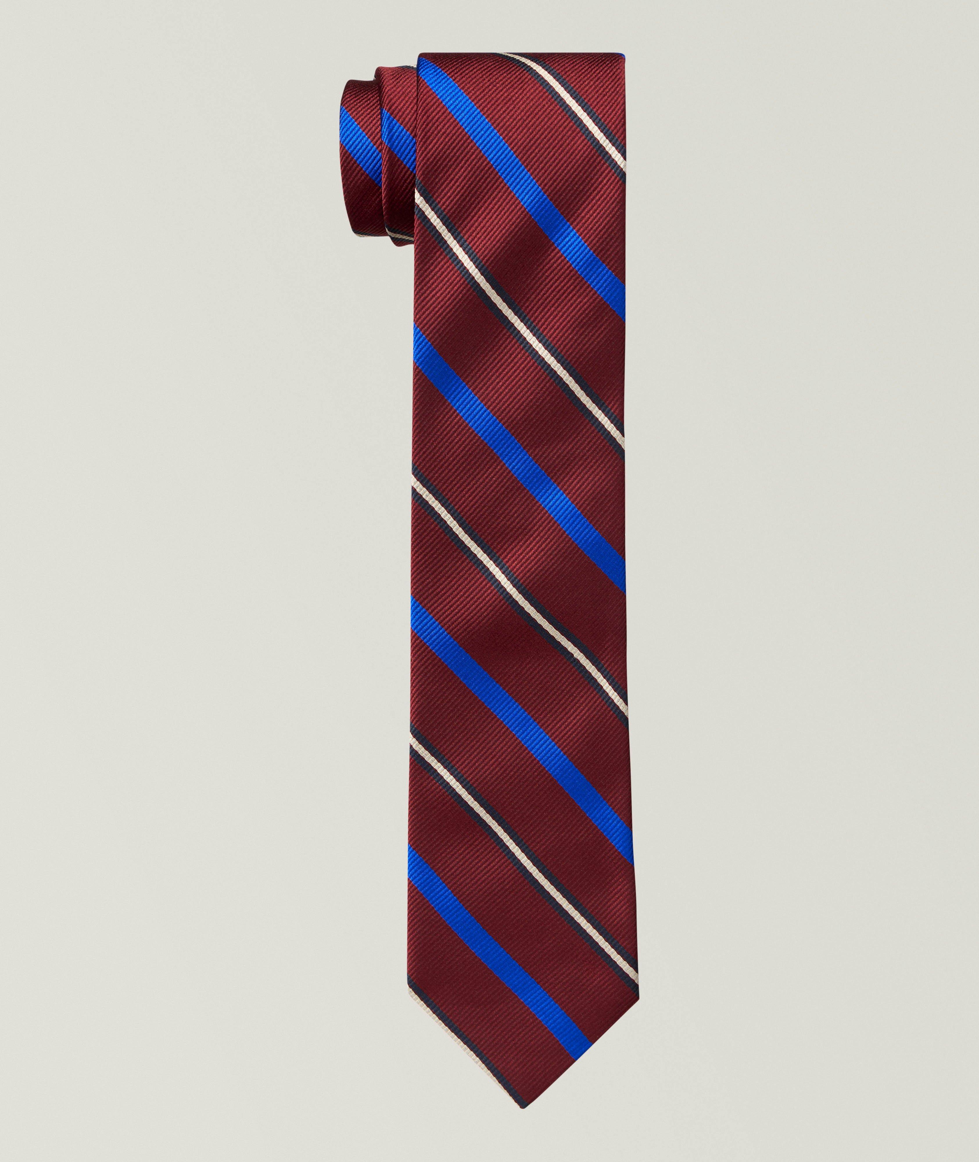 Robert Talbott Diagonal Stripe Silk Tie 