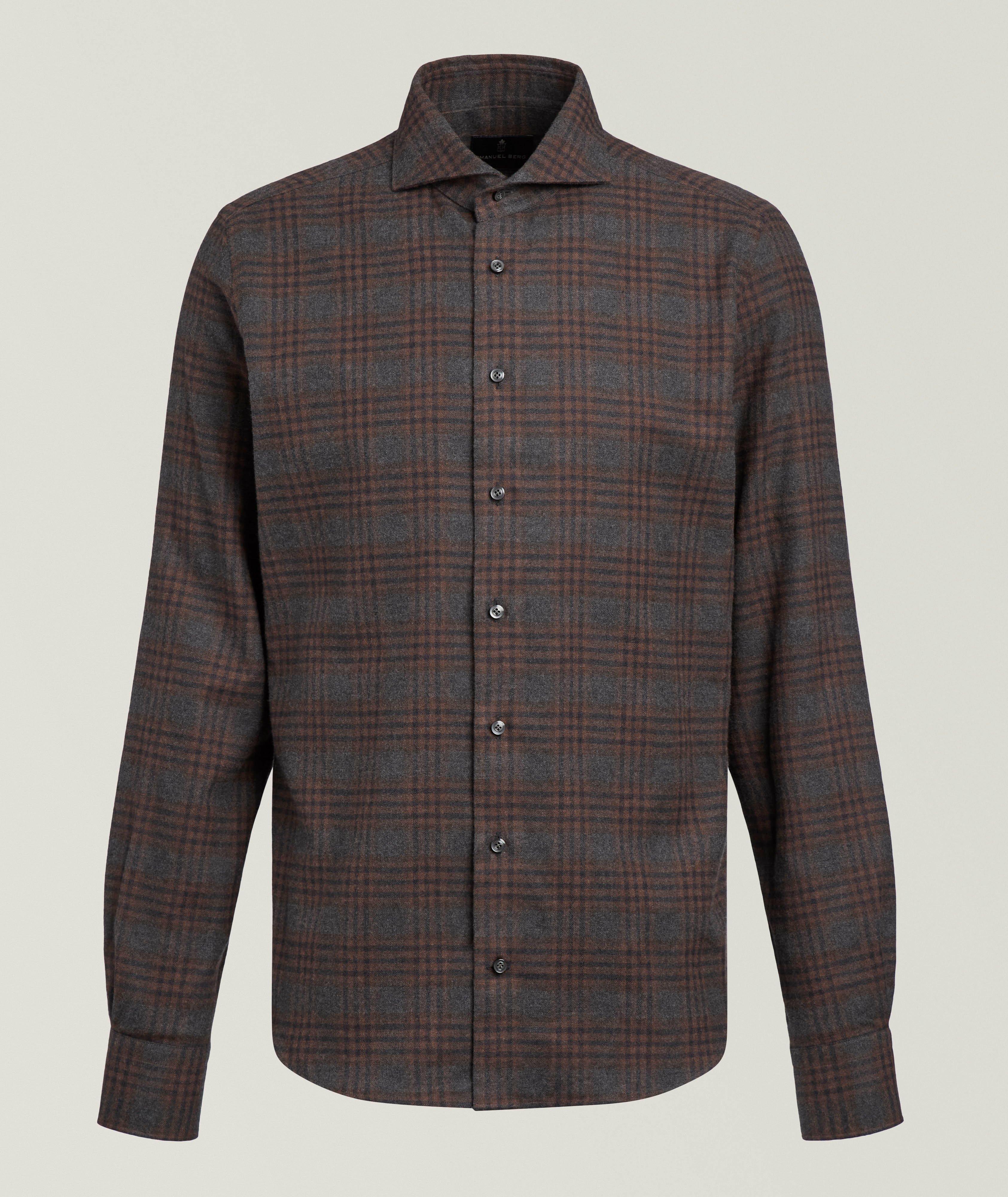 Emanuel Berg Check Flannel Twill Sartorial Shirt 