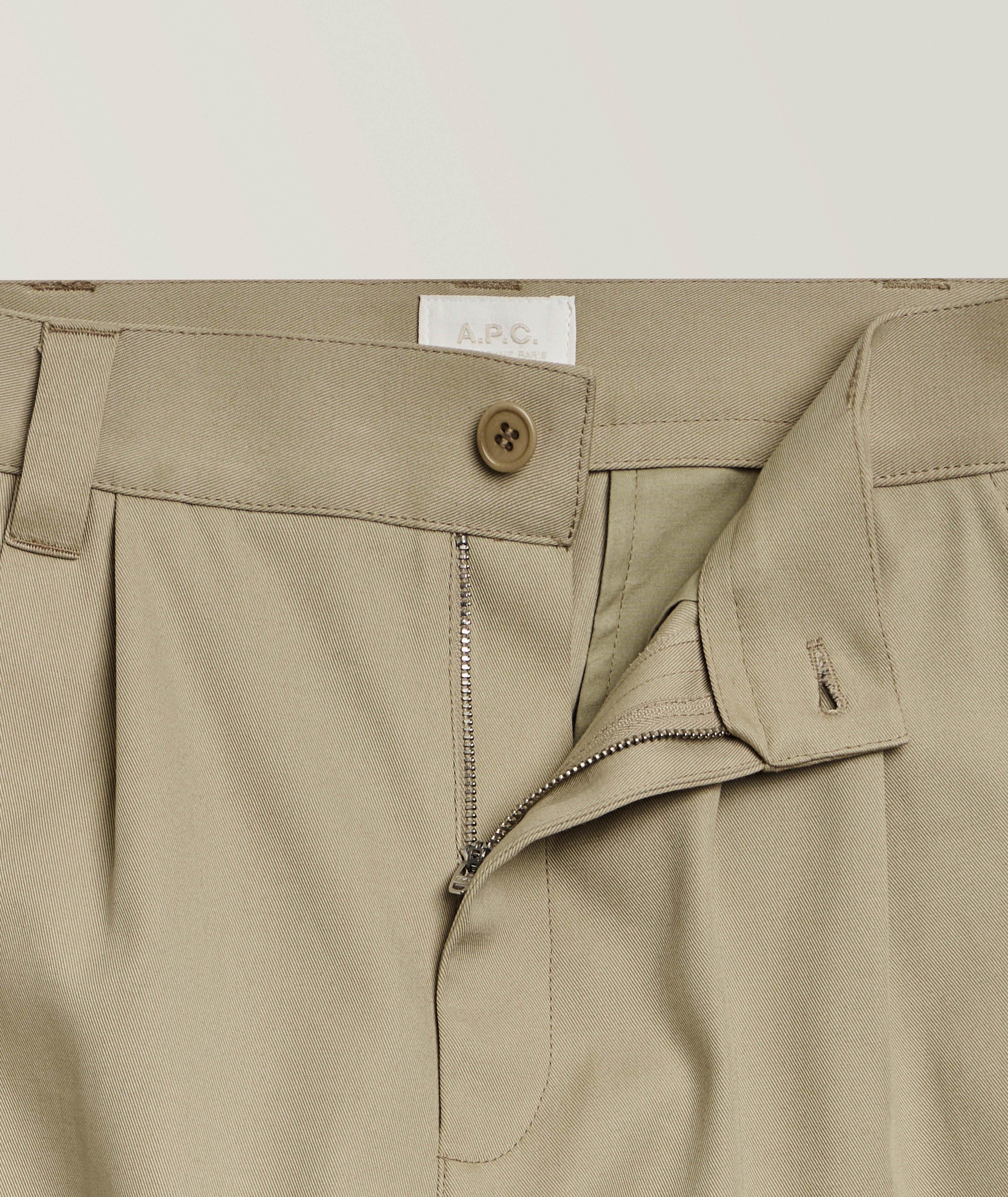 Ricky Organic Cotton Pleated Chinos image 6