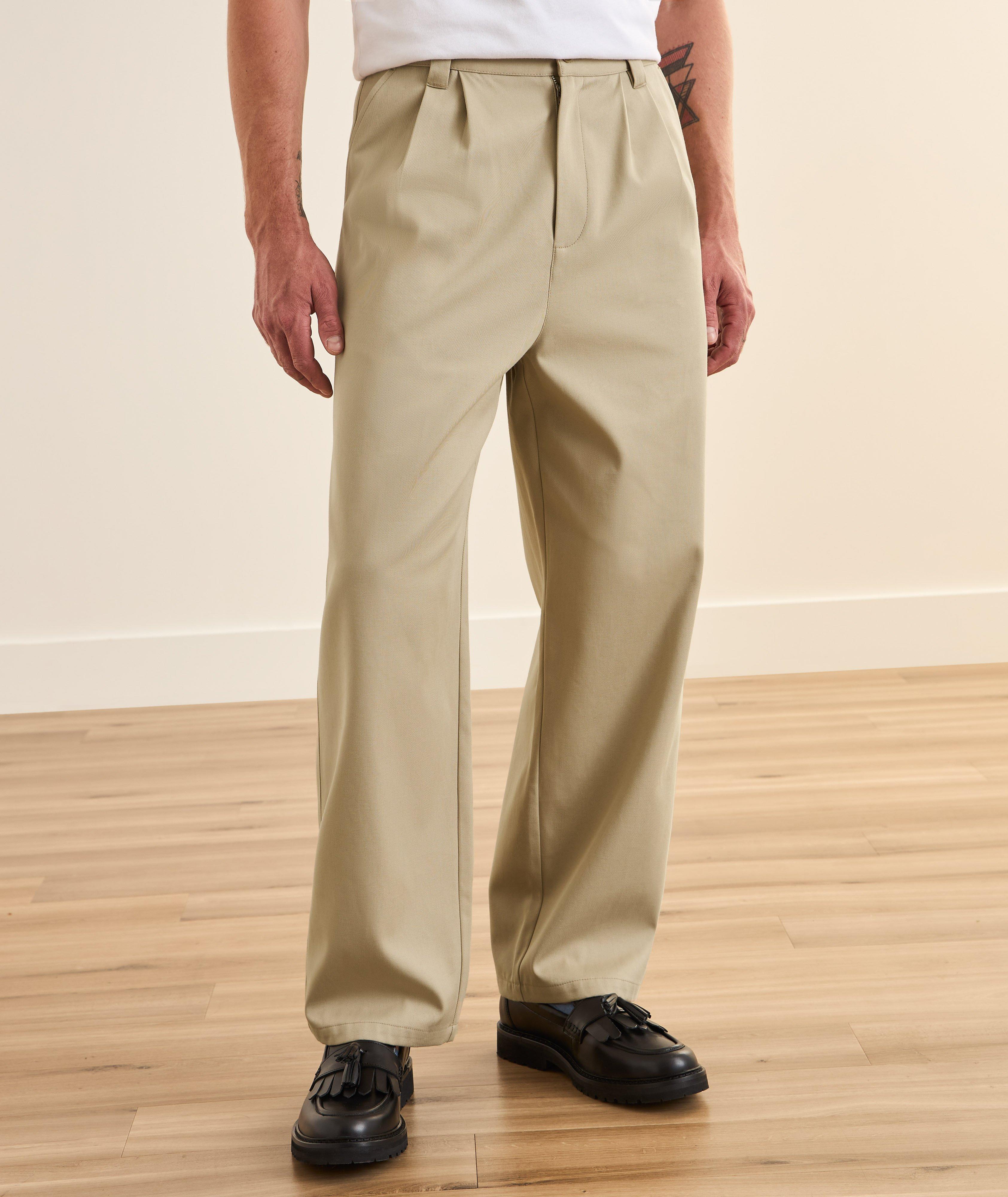 Ricky Organic Cotton Pleated Chinos image 1