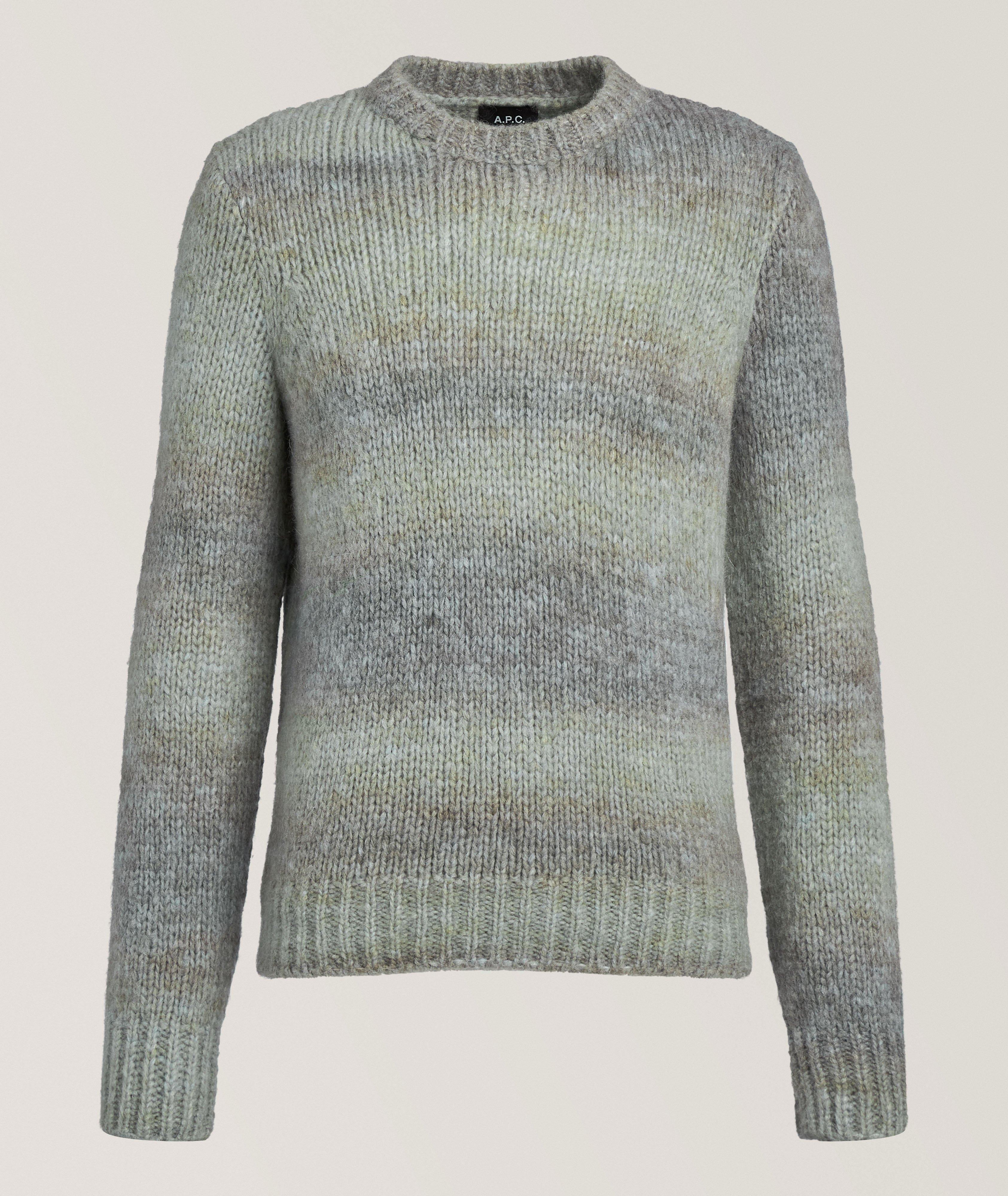 A.P.C. Pull encolure ronde alpaga-mélange