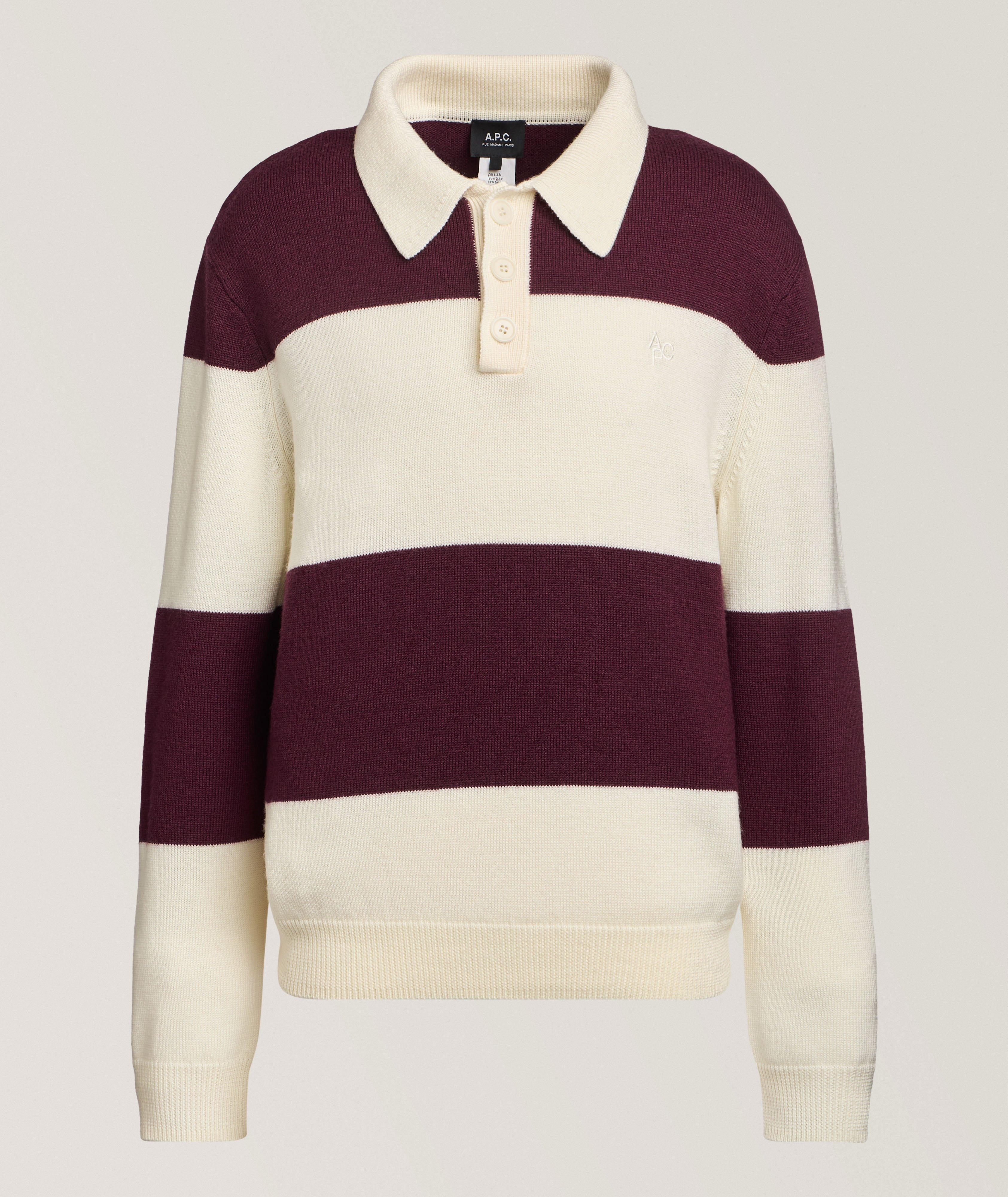 A.P.C. Striped Rugby Shirt