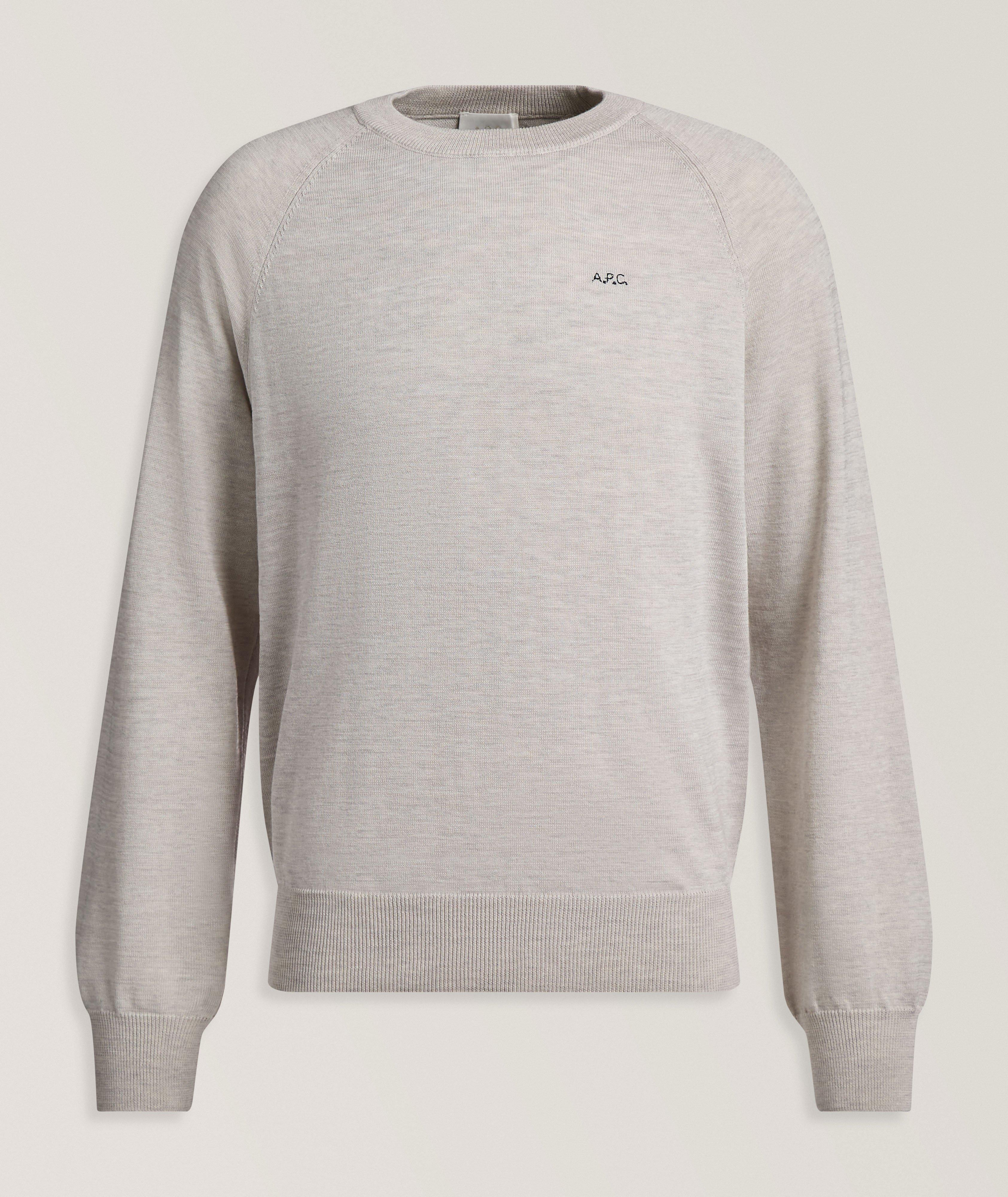 A.P.C. Mélange Merino Wool-Cotton Sweater