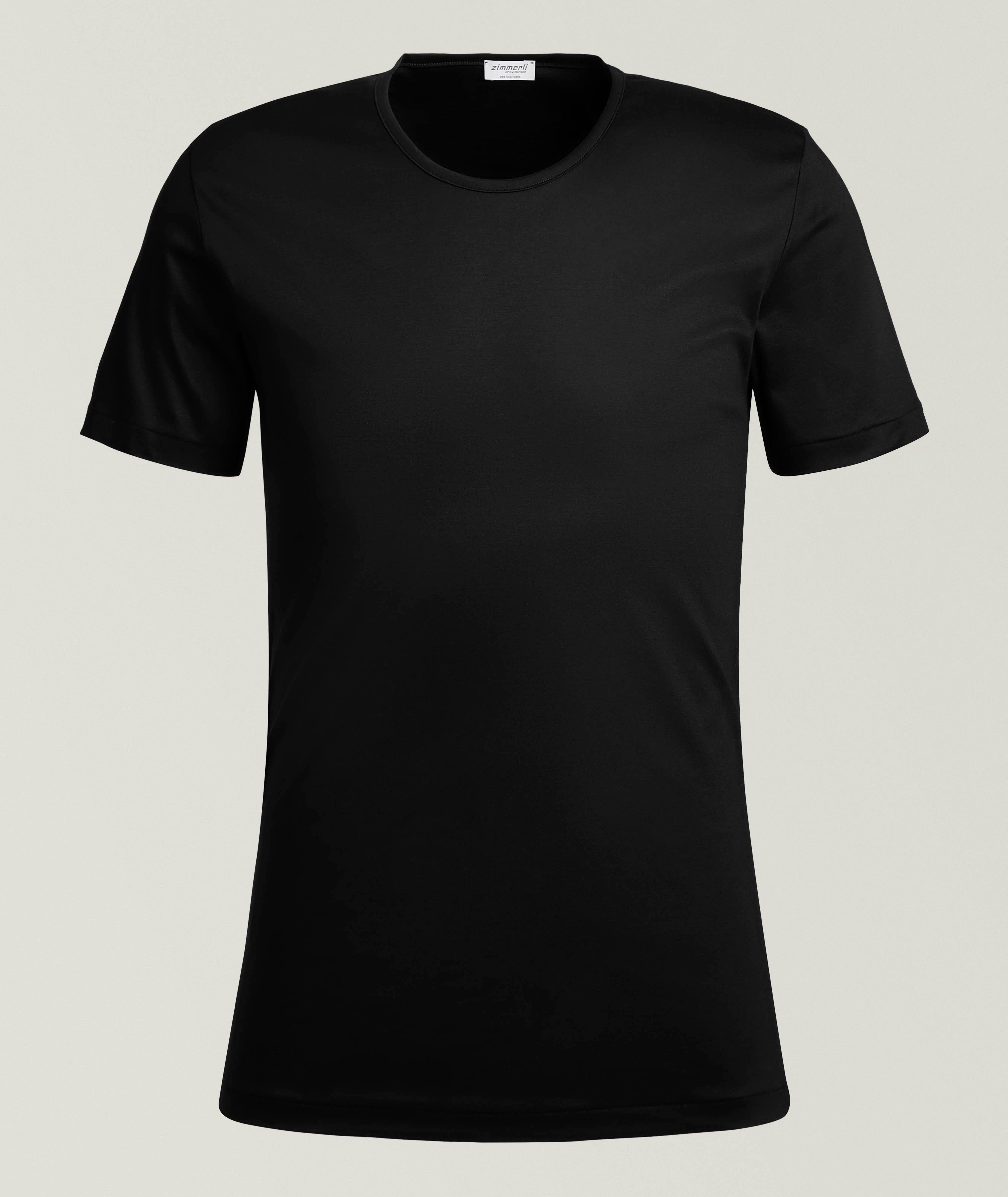 Zimmerli Sea Island Cotton Fine Collar T-Shirt | Underwear | Harry