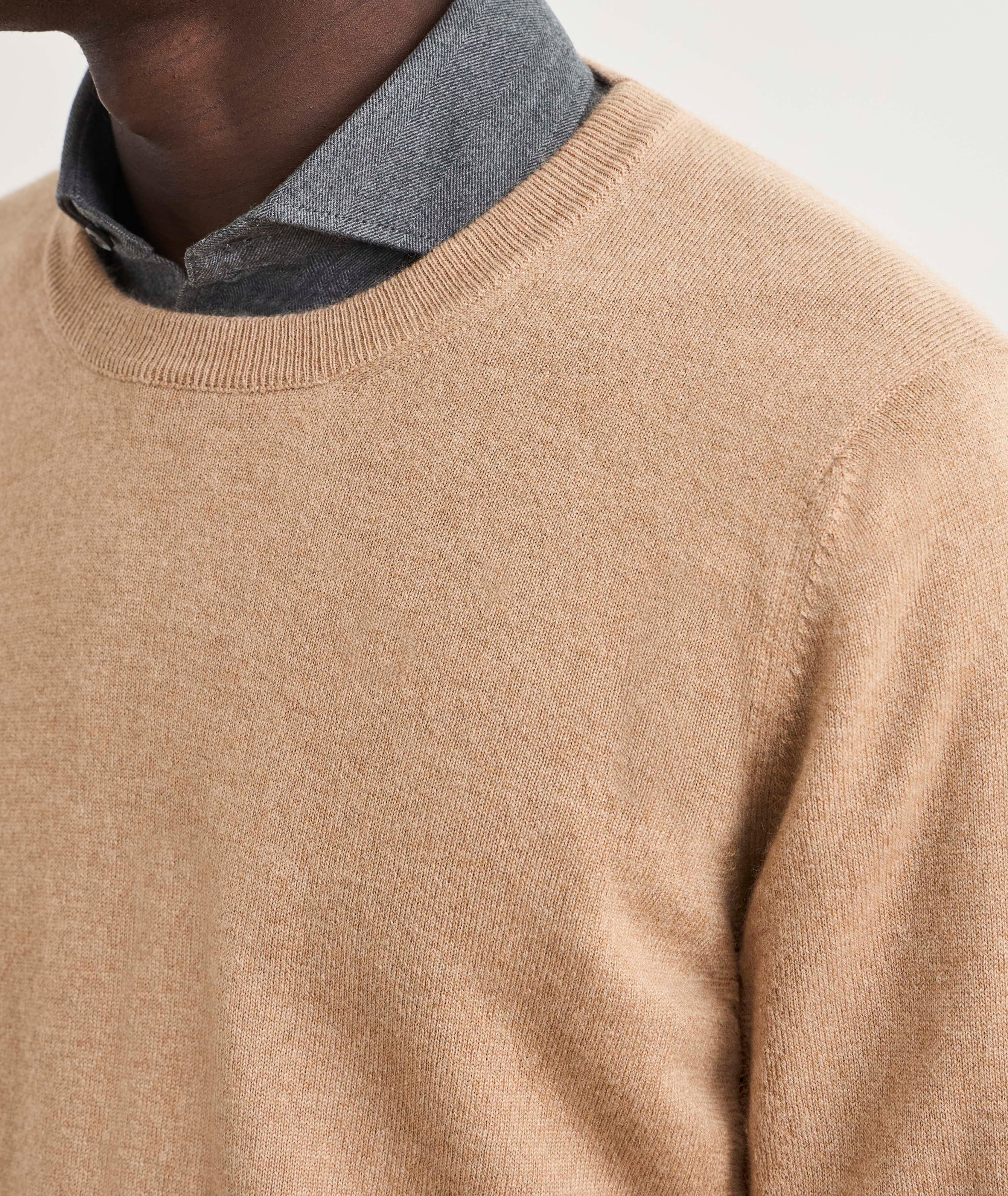 Mélange Cashmere Crewneck Sweater image 3