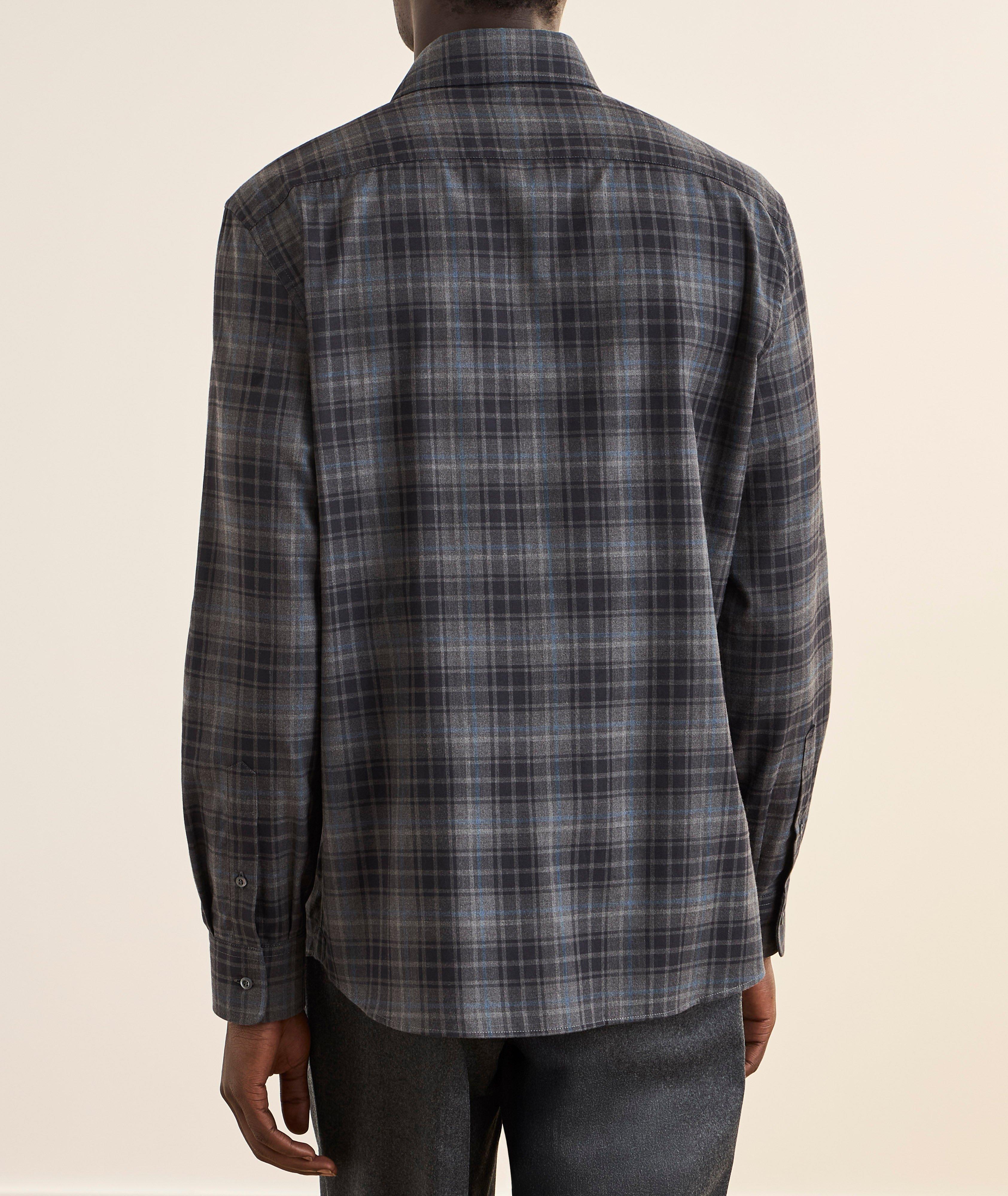 Easy-Fit Check Brushed Flannel Shirt image 2