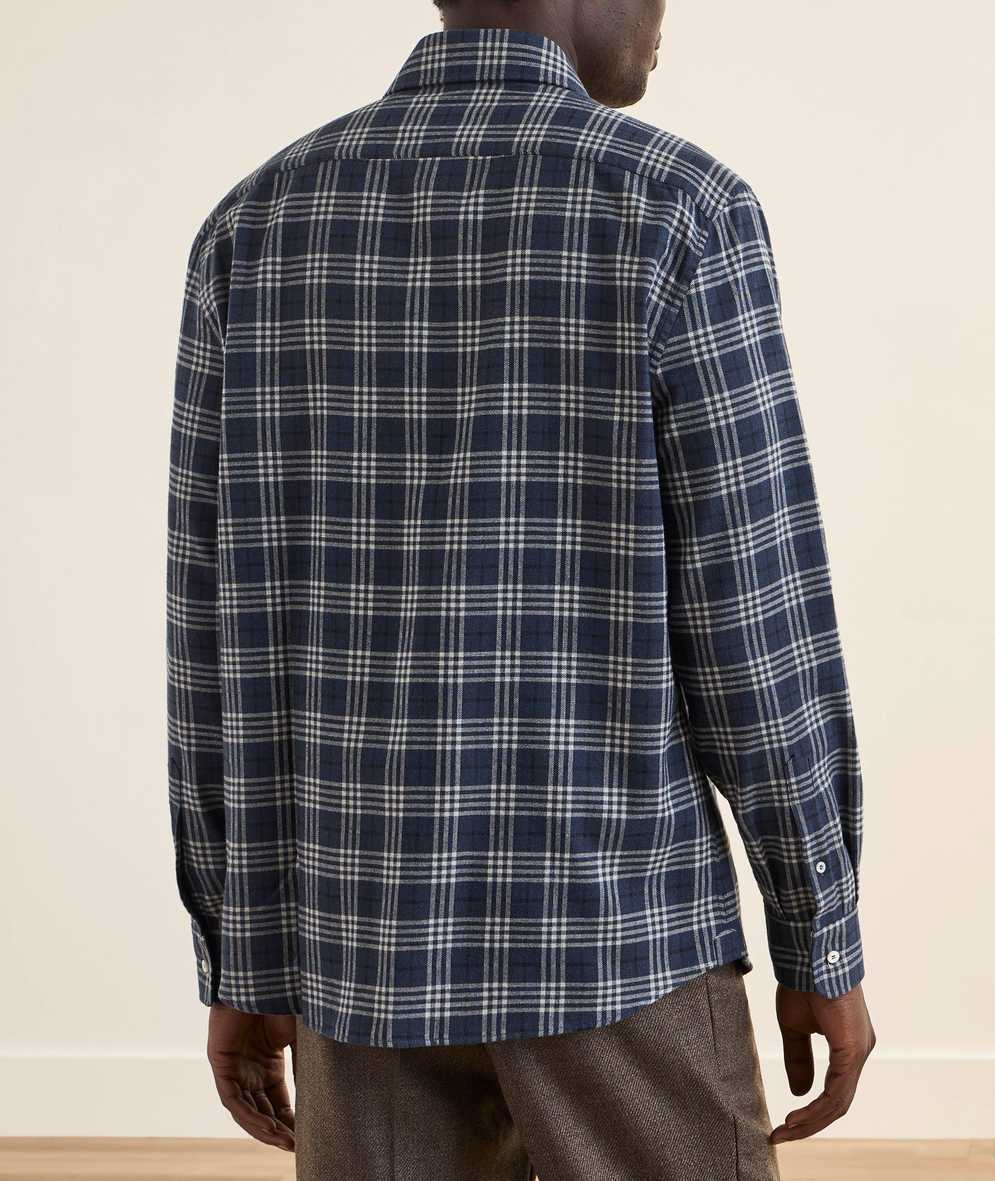 Easy-Fit Check Brushed Flannel Shirt image 2