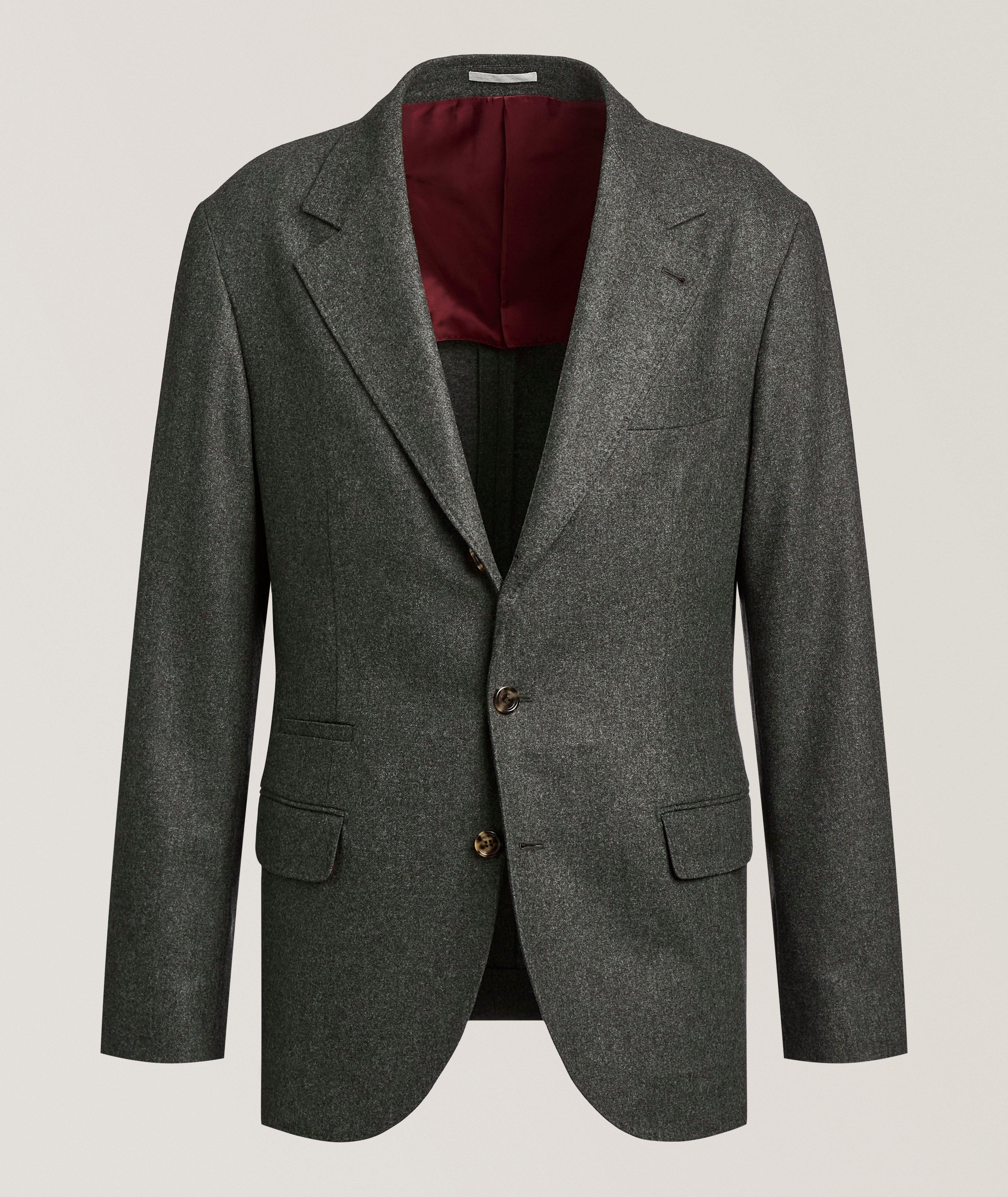 Brunello Cucinelli Flannel Wool Sport Jacket
