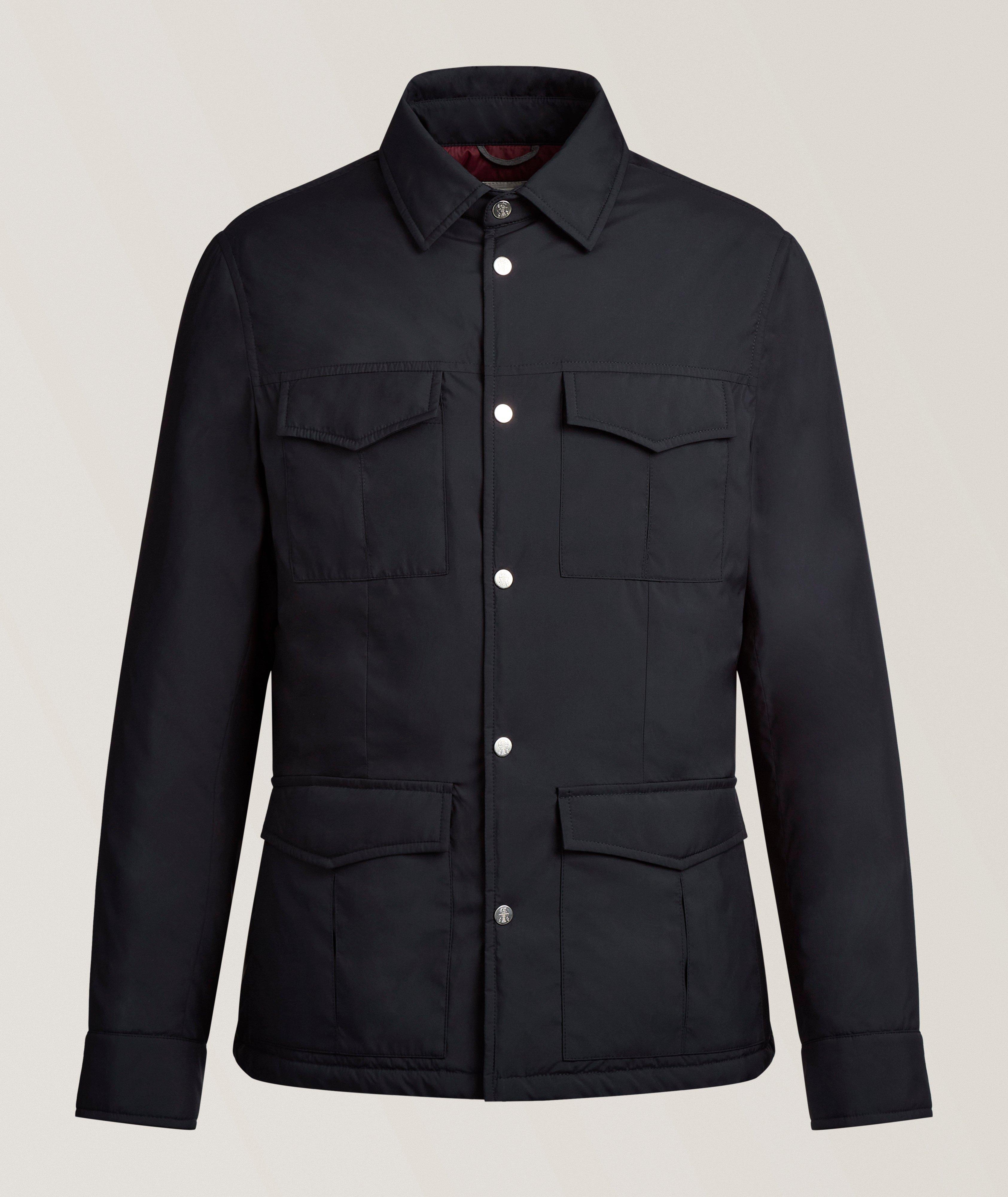 Brunello Cucinelli Four-Pocket Padded Safari Jacket | Coats