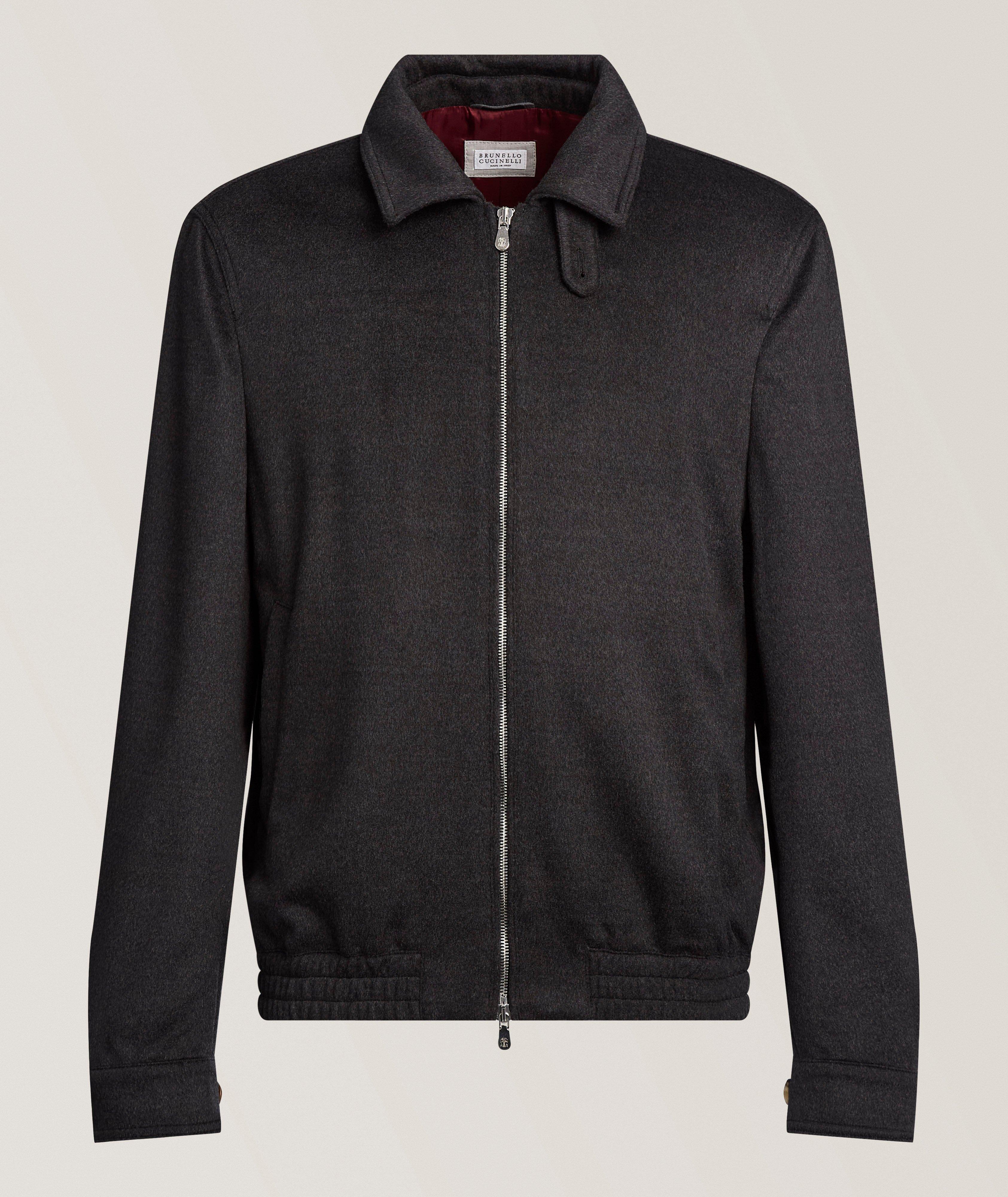 Brunello Cucinelli Virgin Wool Full-Zip Bomber
