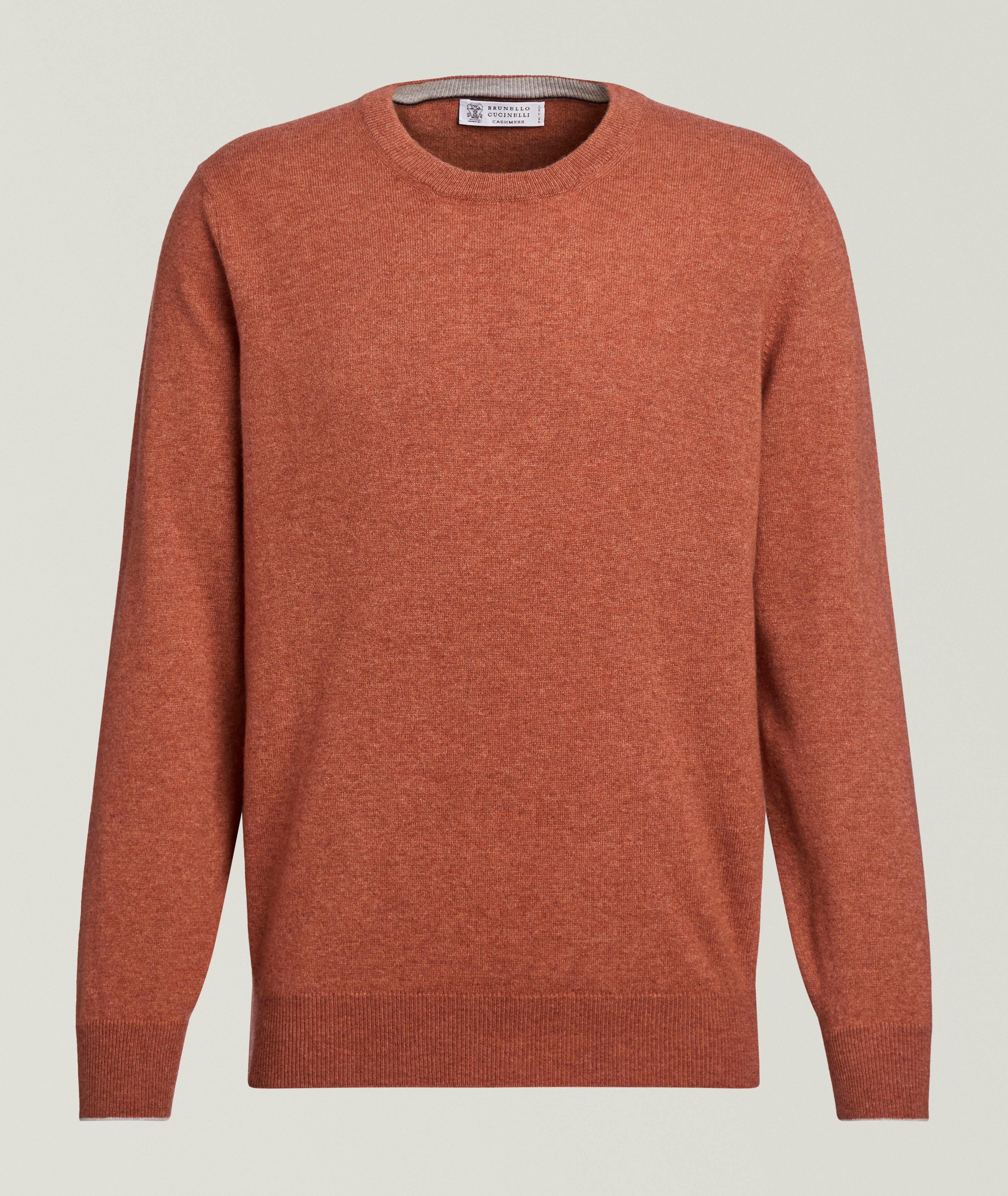 Brunello Cucinelli Mélange Cashmere Crewneck Sweater | Sweaters