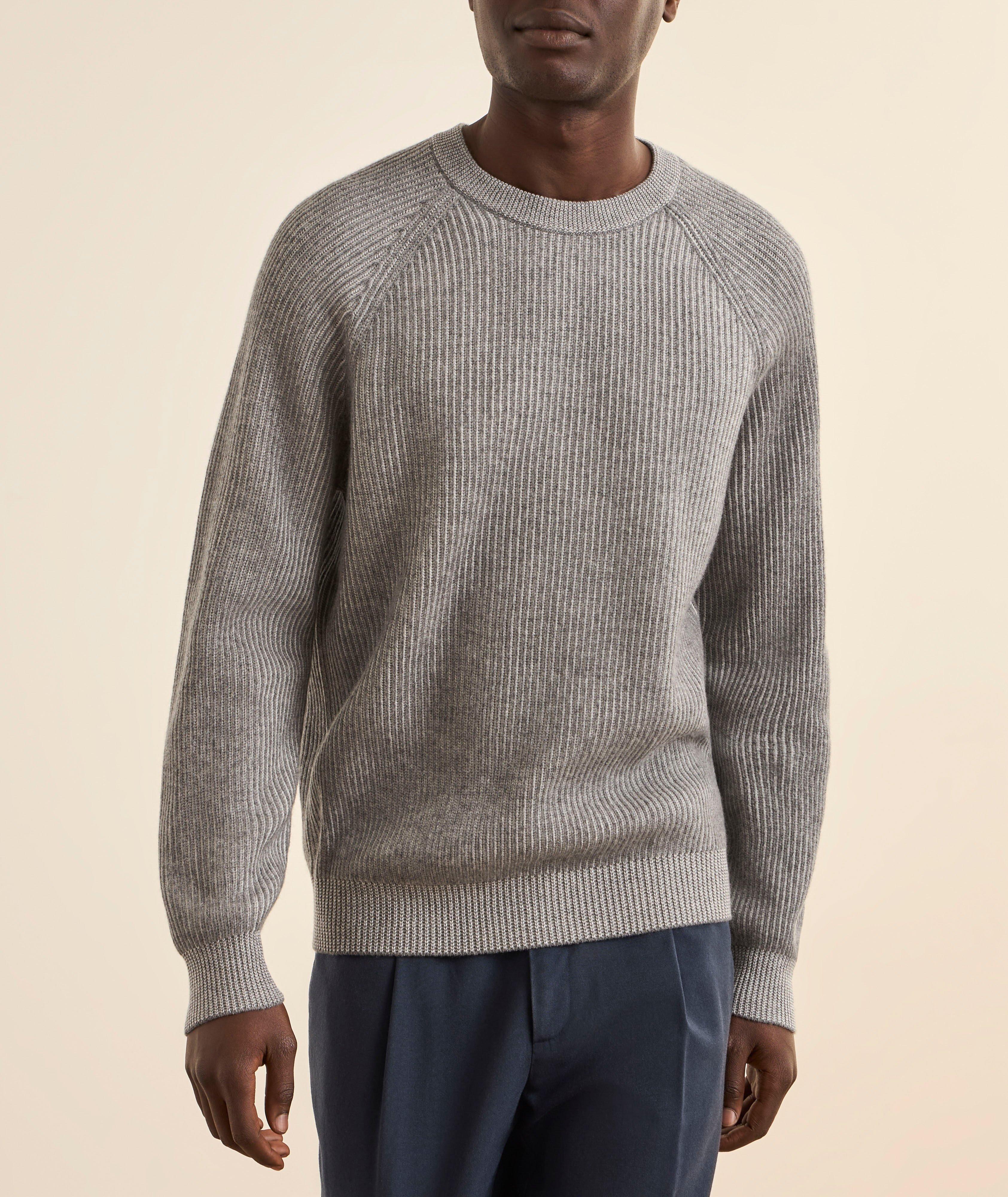 Cashmere Vanisé Ribbed Raglan Sweater image 1
