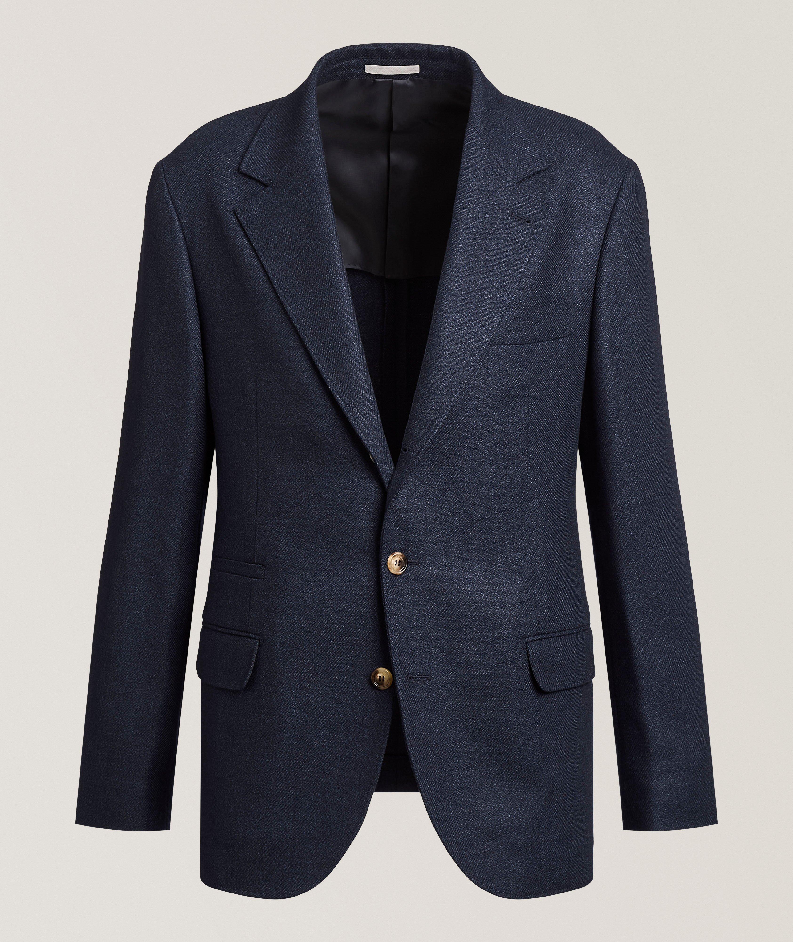 Brunello Cucinelli Mélange Wool Sport Jacket