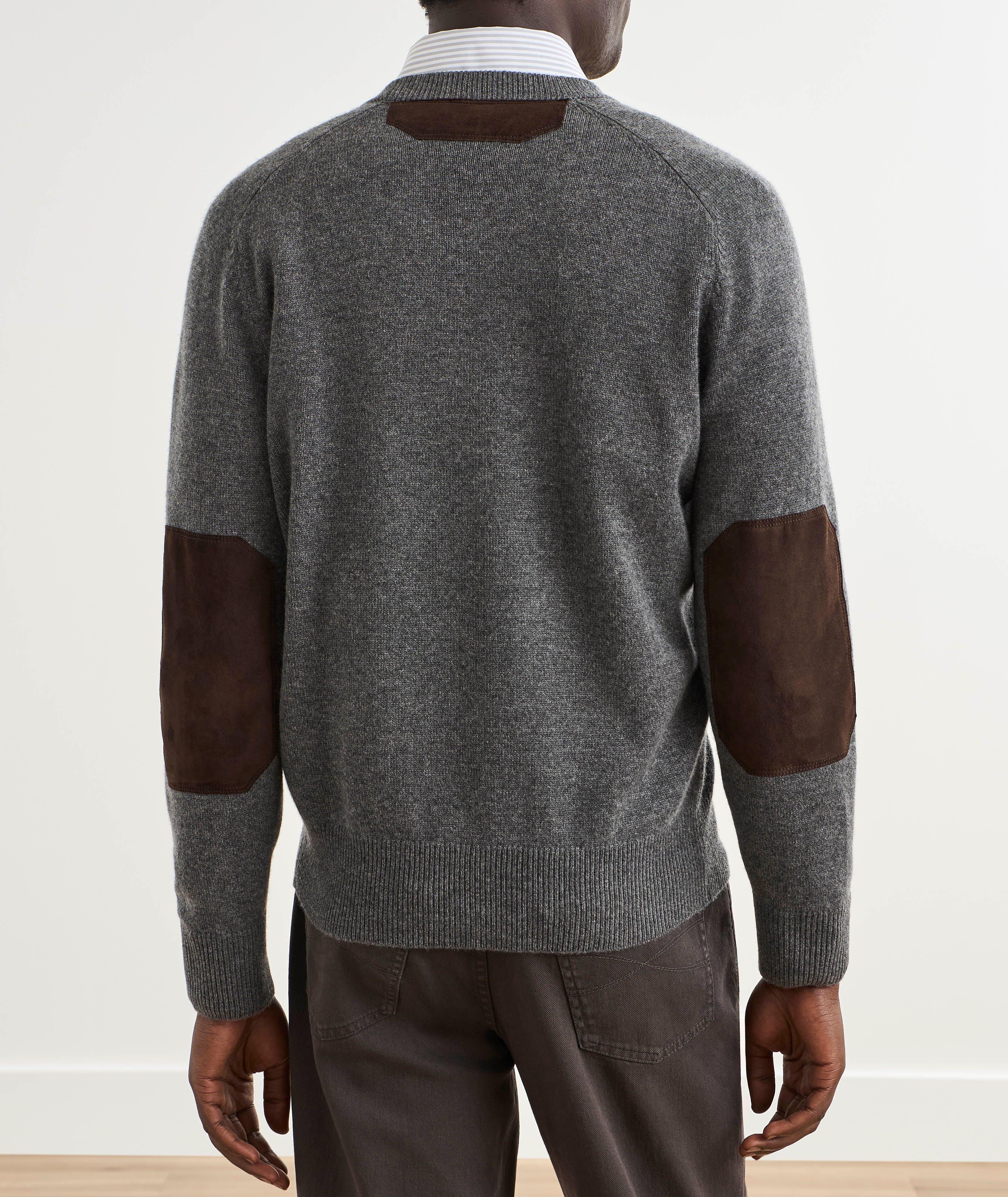 Elbow Patch Cashmere Cardigan image 2