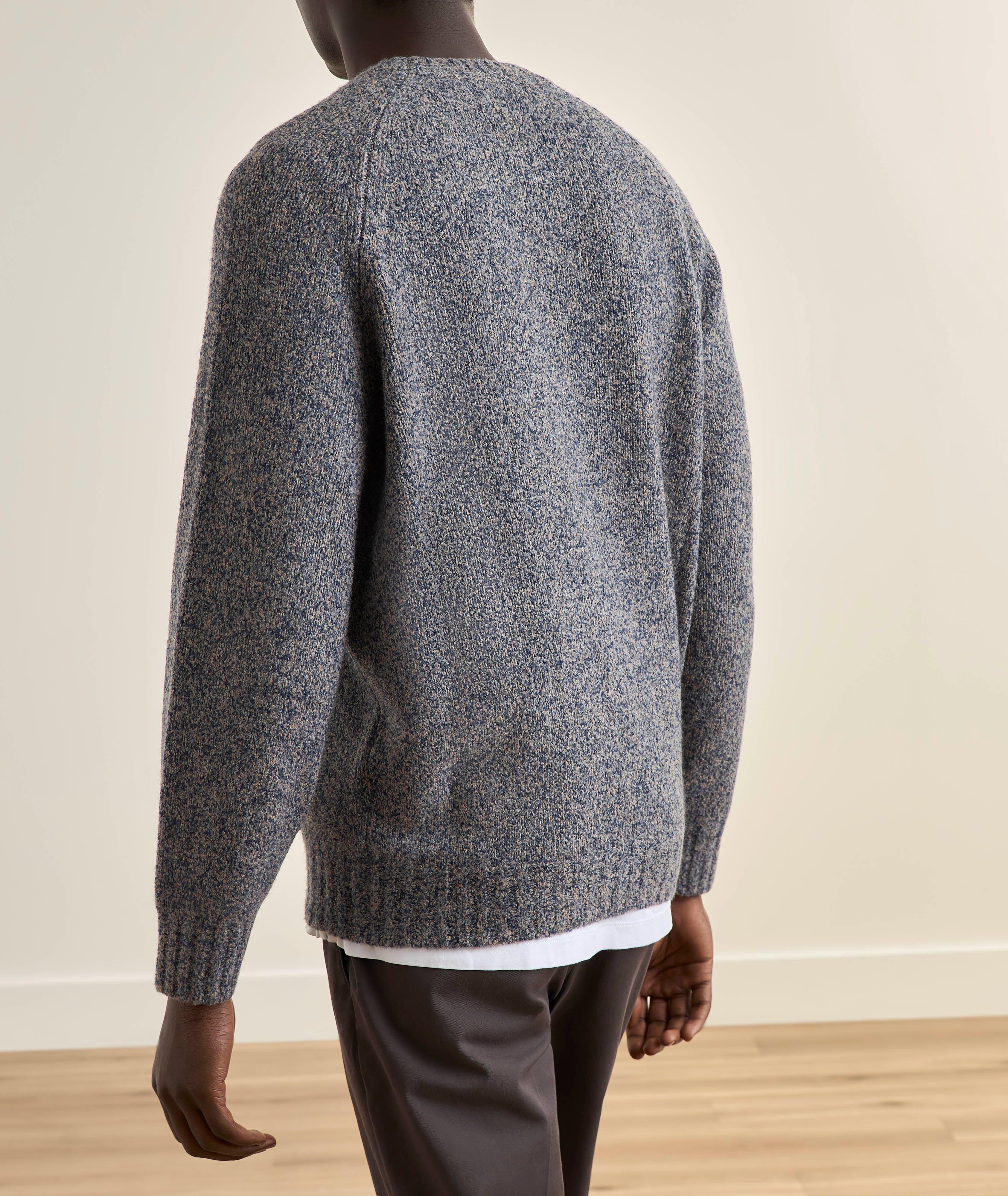 Mélange Wool-Silk-Cashmere Crewneck Sweater  image 2