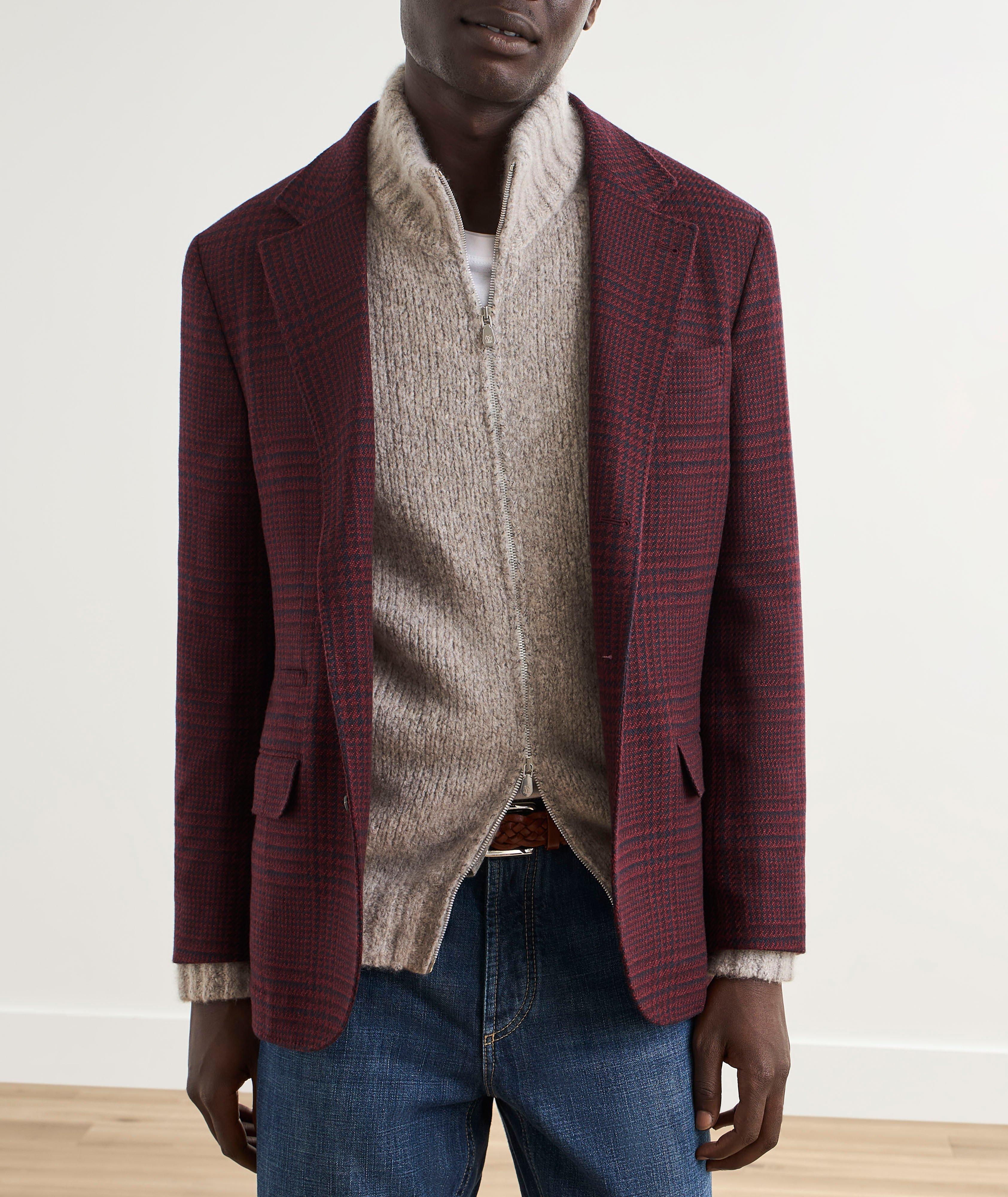 Glen Check Cashmere Sport Jacket image 1