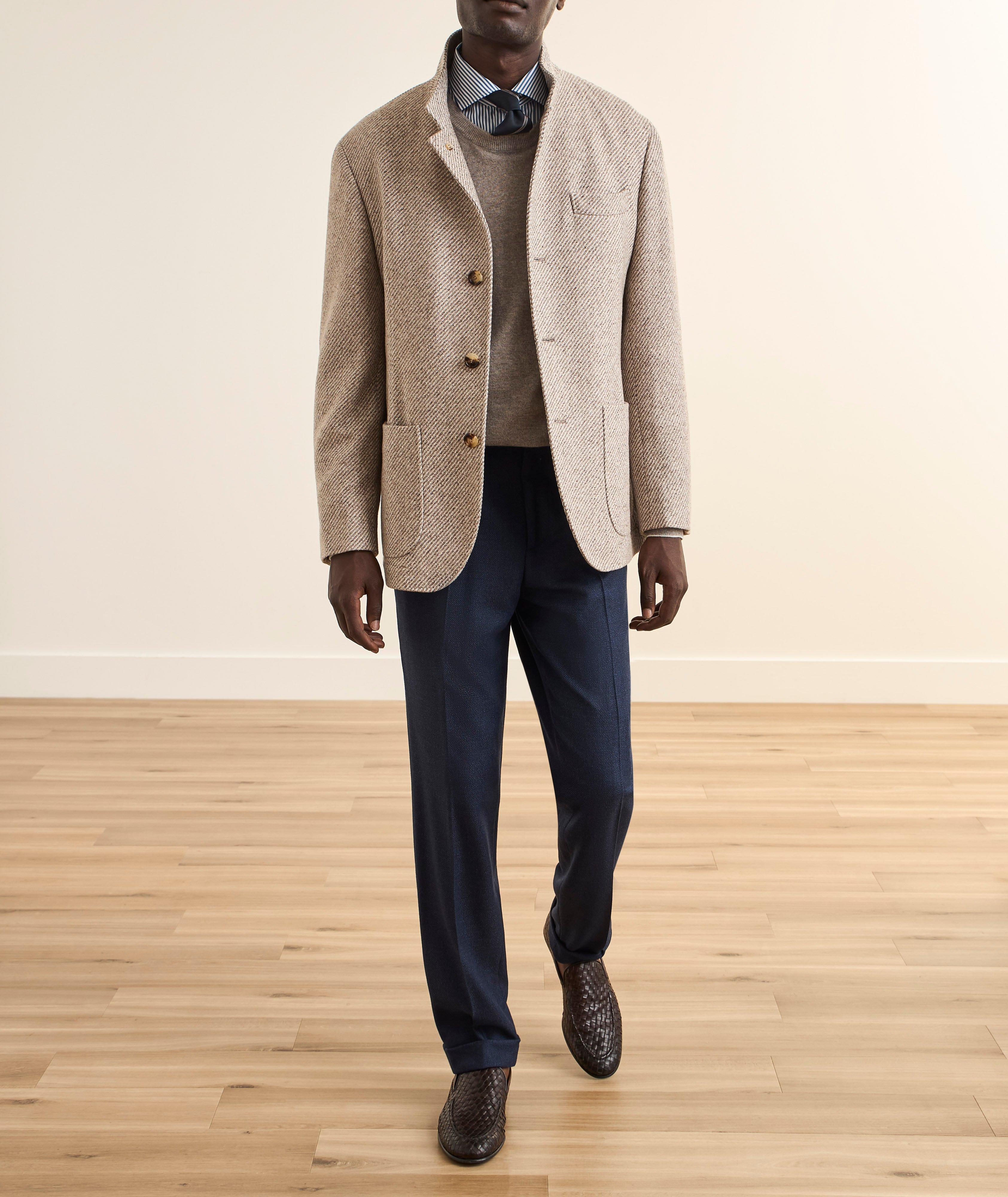 Mélange Cashmere Crewneck Sweater image 5