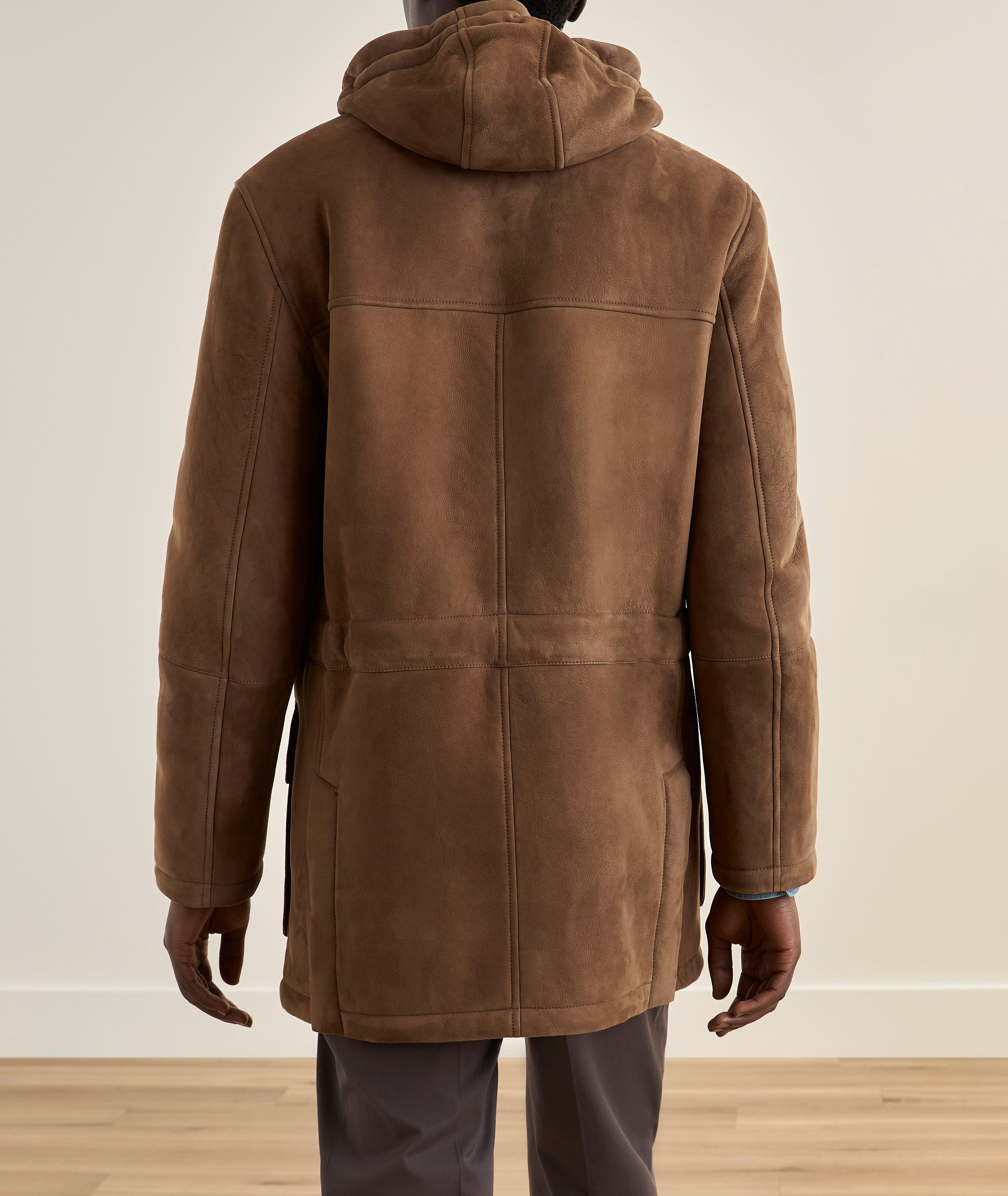 BRUNELLO CUCINELLI☆ラクーンファーコート☆ Brunello Cucinelli Lambskin Suede Shearling Fur Parka | Leather