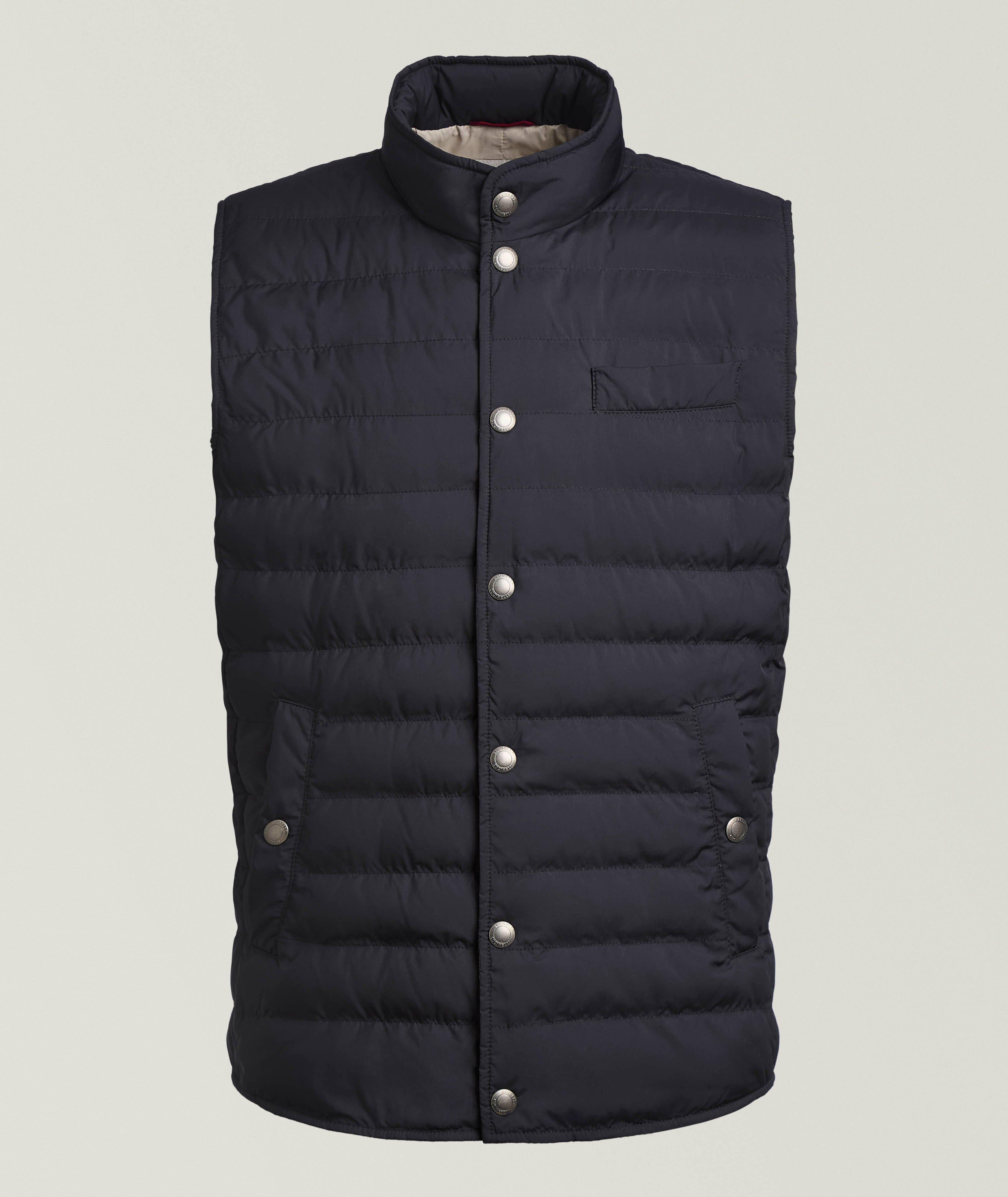 Brunello Cucinelli Water-Resistant Quilted Snap Down Vest