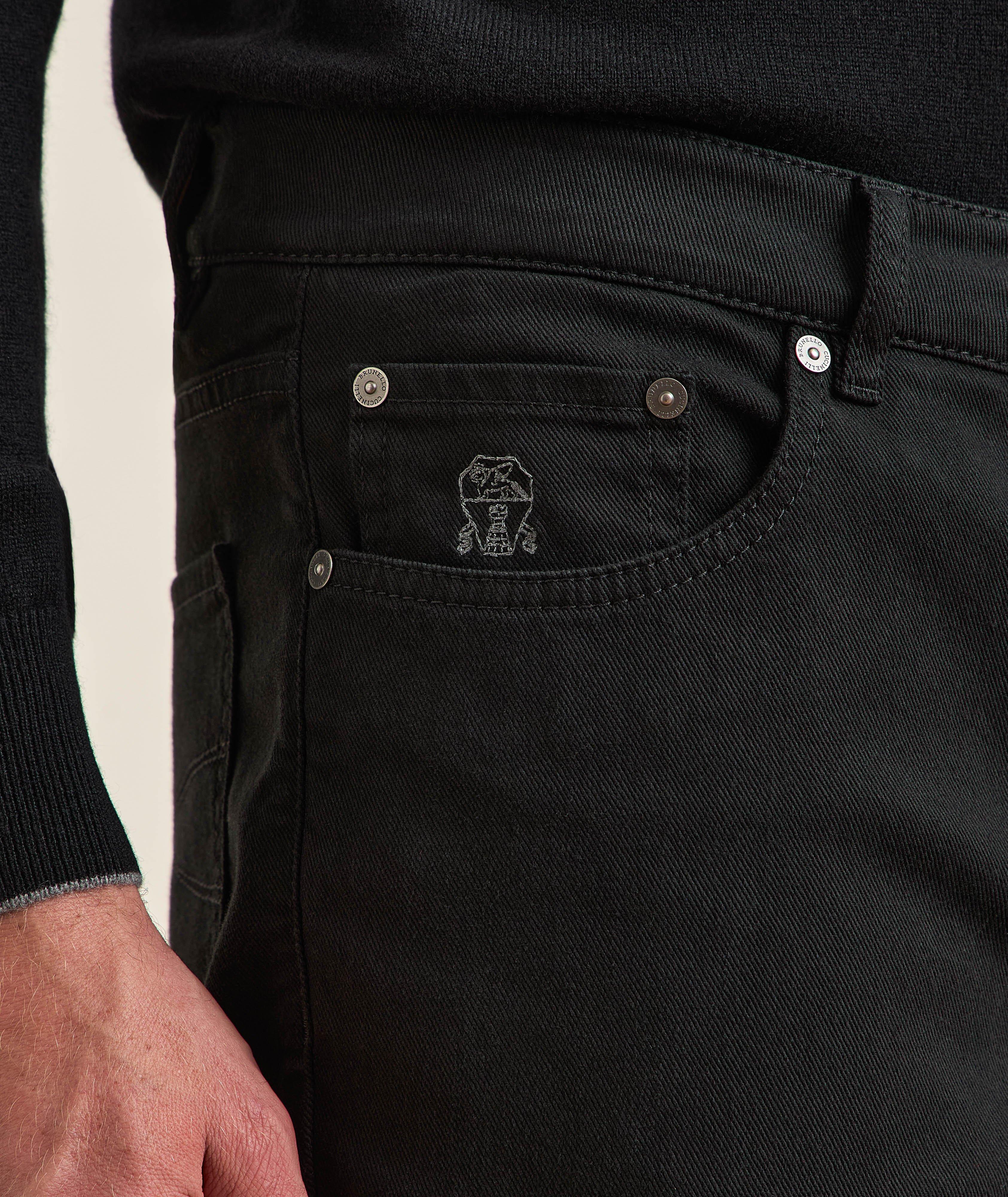 Traditional-Fit Denim Five-Pocket Pants image 4