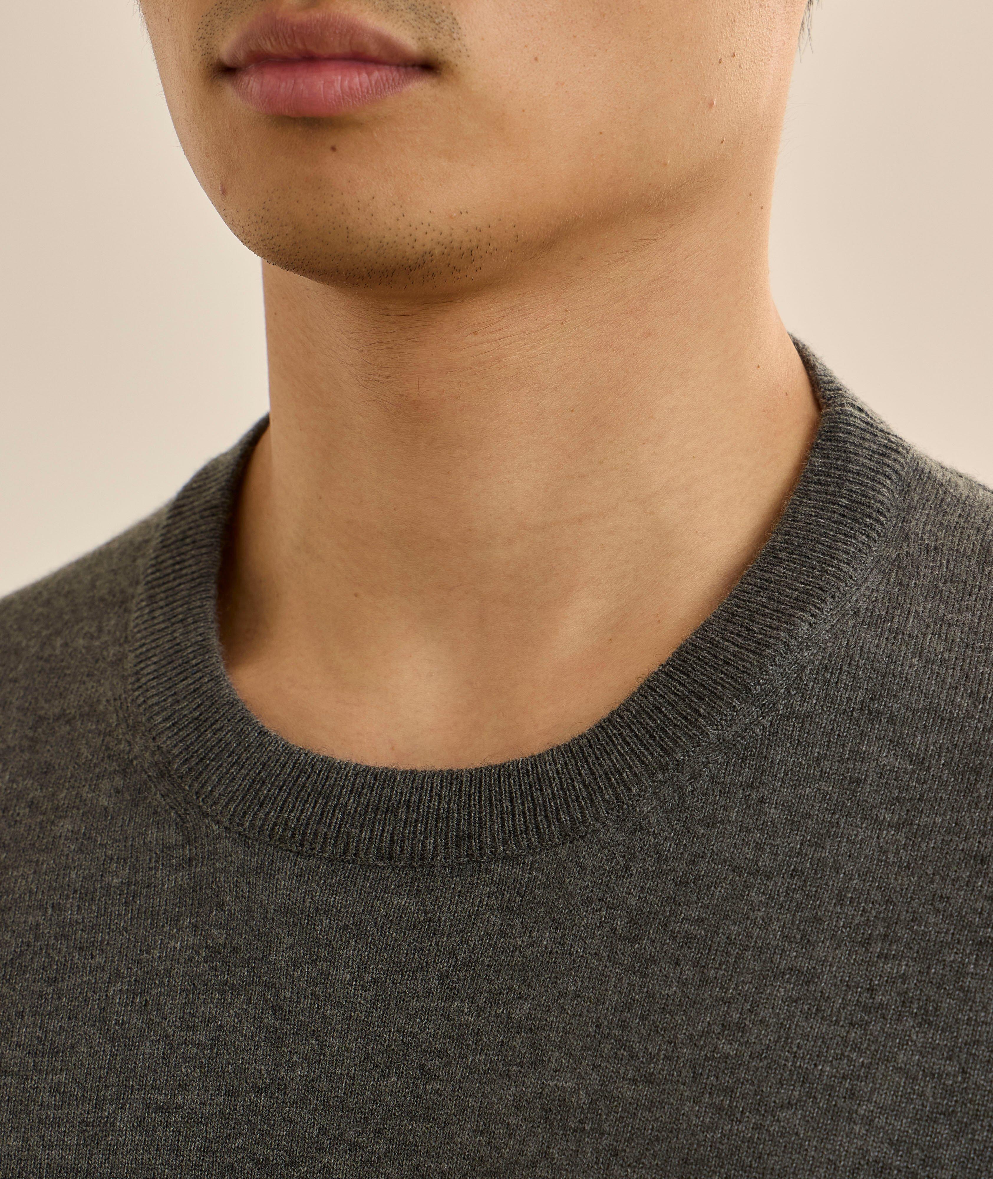 Mélange Cashmere Crewneck Sweater image 3