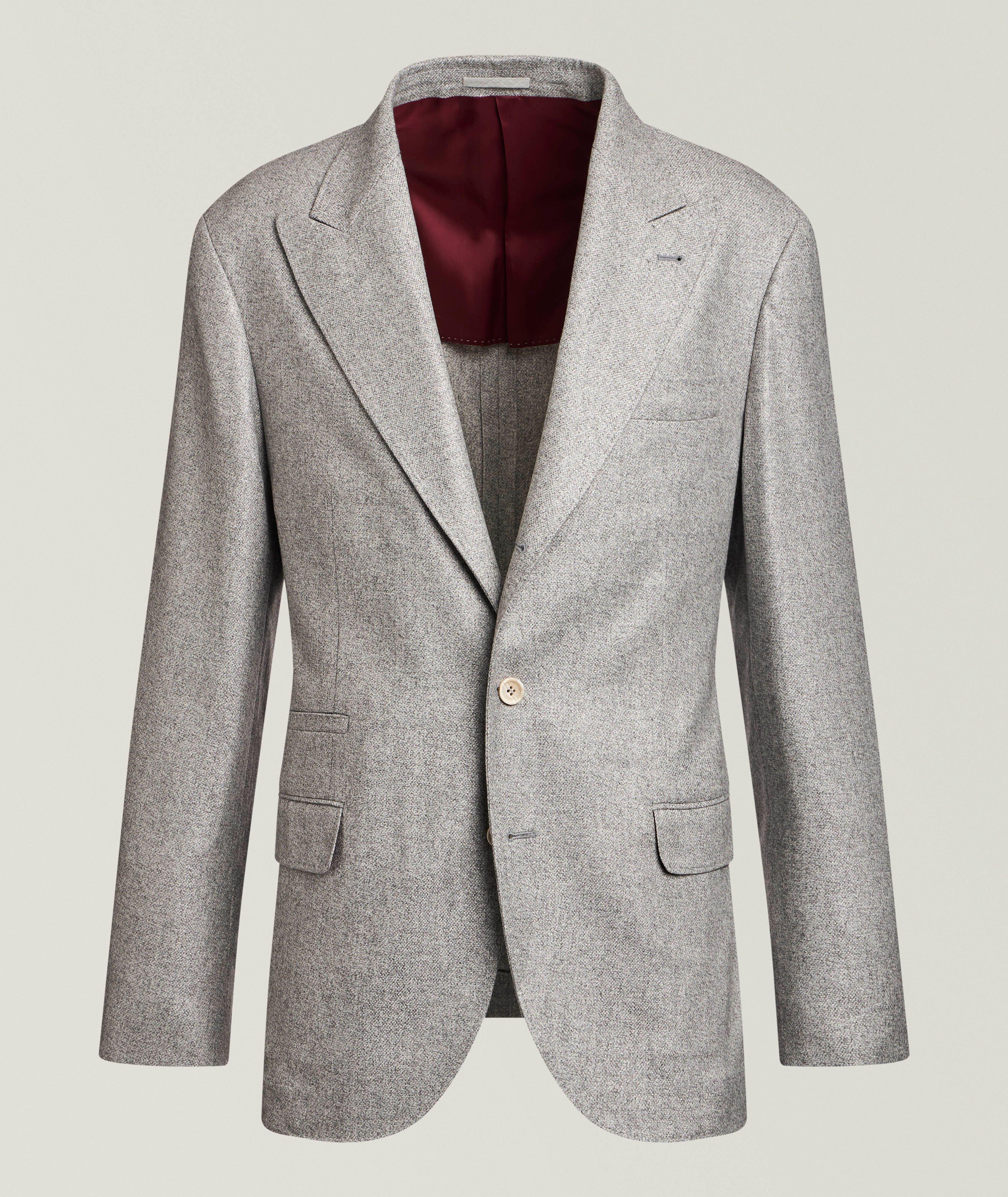 Brunello Cucinelli Veston complet revers pointe cachemire-soie