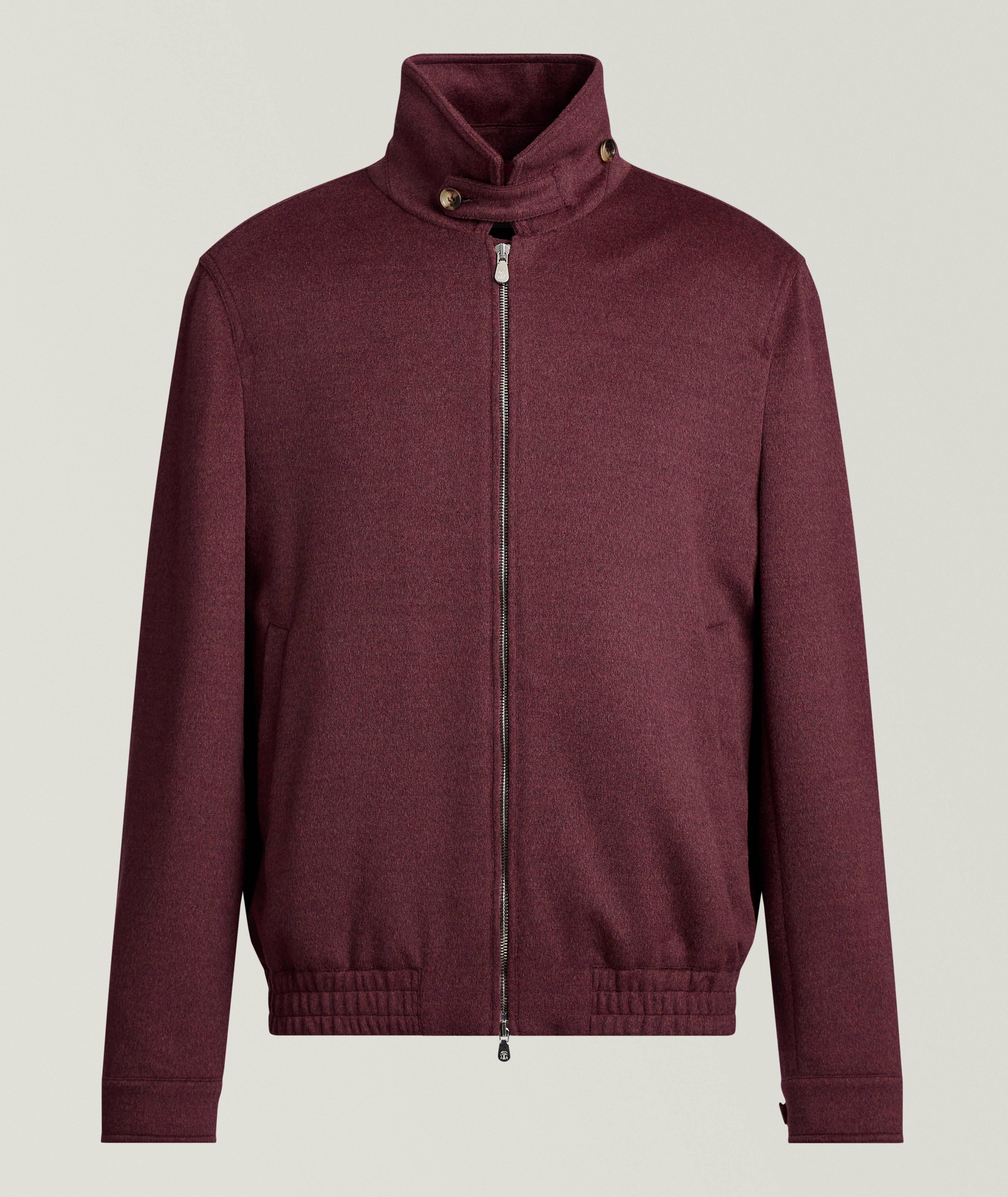 Brunello Cucinelli Virgin Wool Full-Zip Bomber
