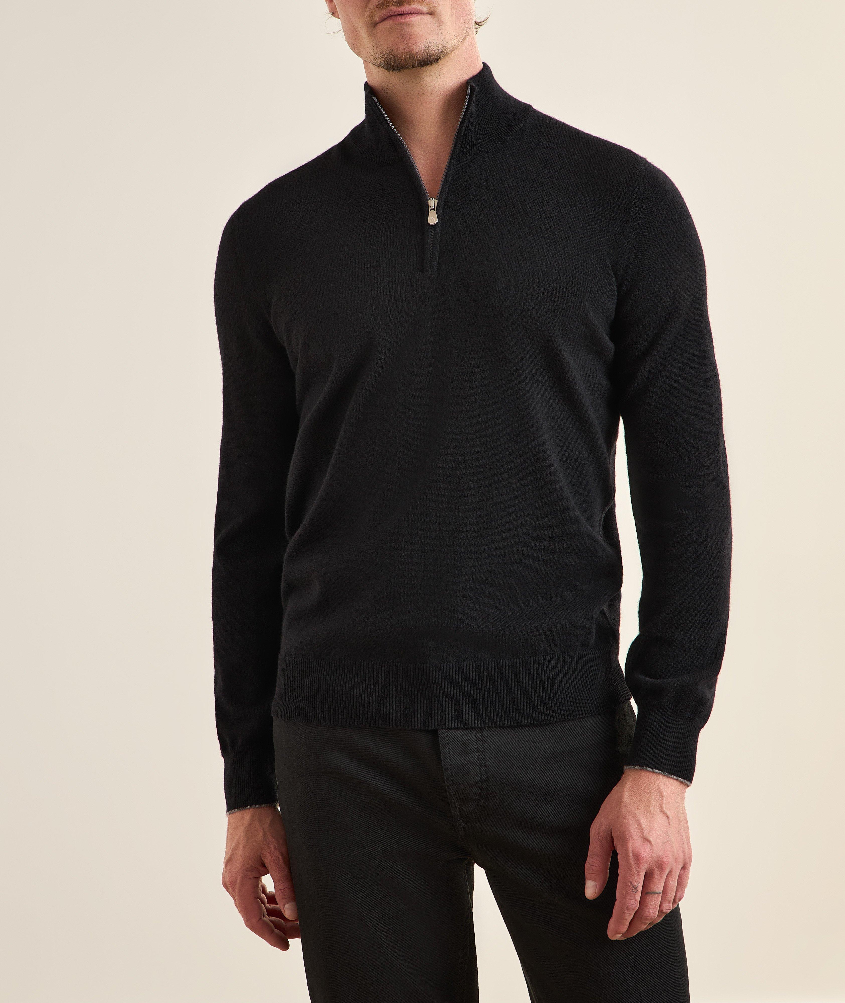Cashmere Quarter-Zip Sweater image 1