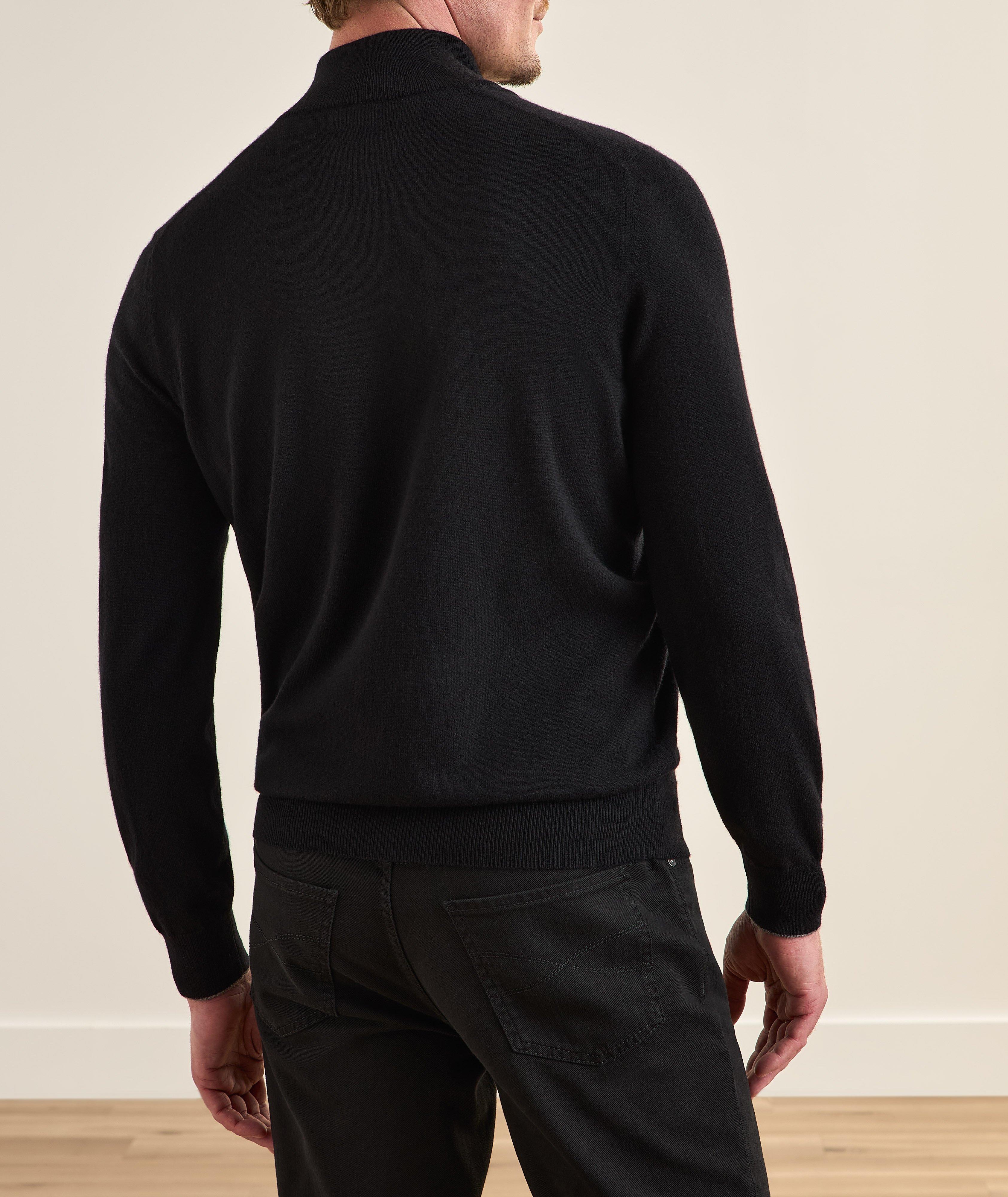 Cashmere Quarter-Zip Sweater image 2