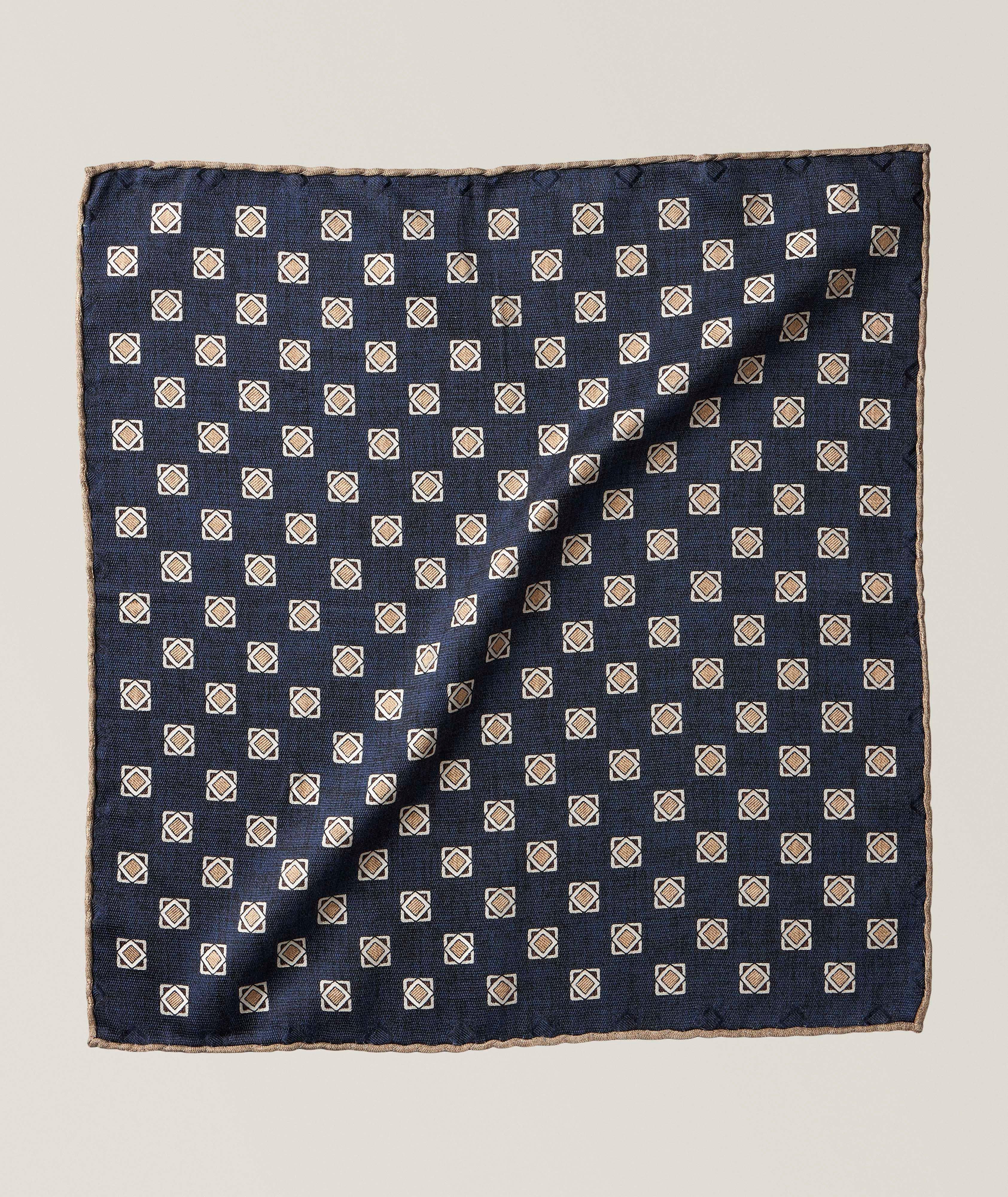 Neat Silk Pocket Square image 0