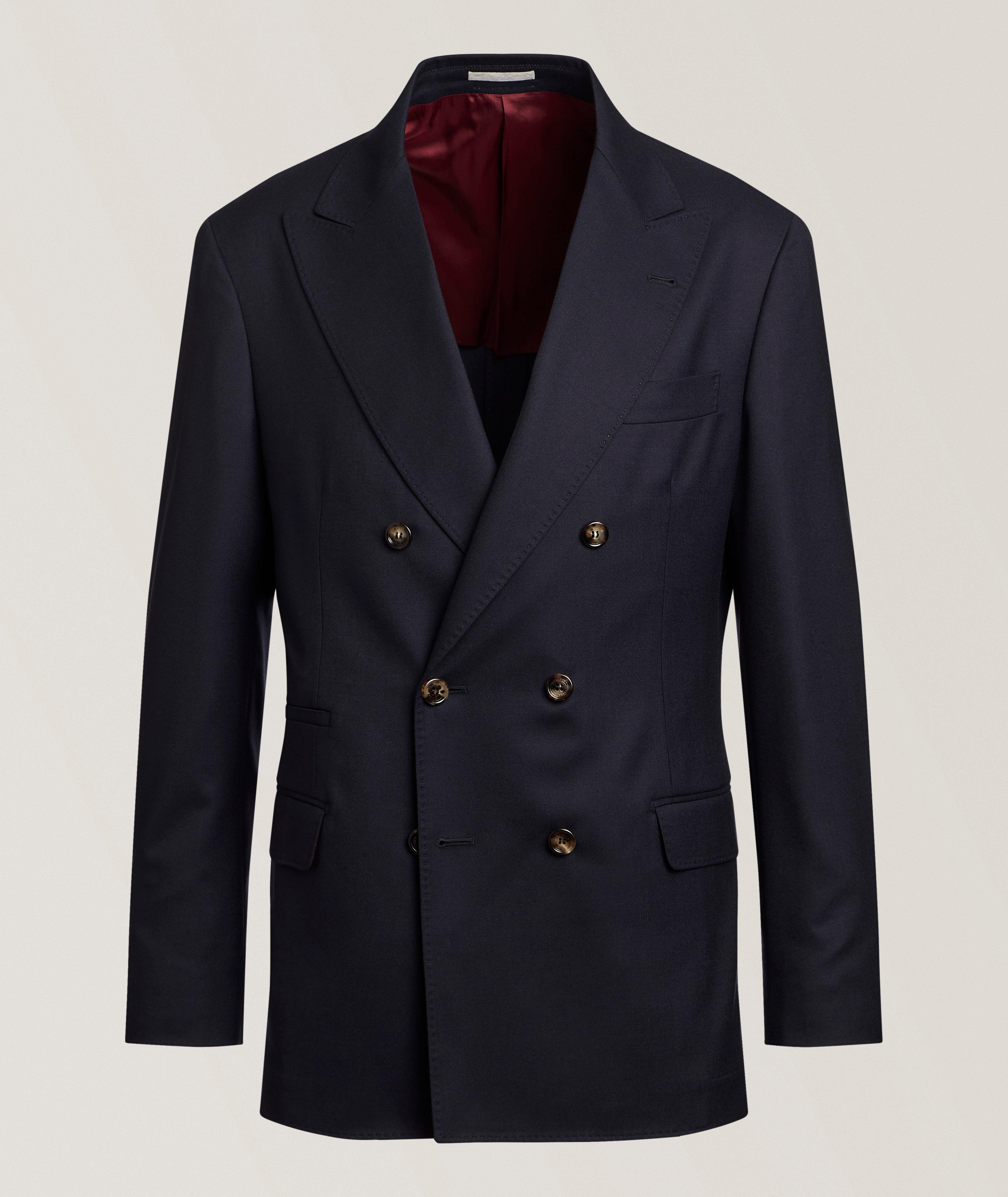 Brunello Cucinelli Double-Breasted Unlined Sport Jacket