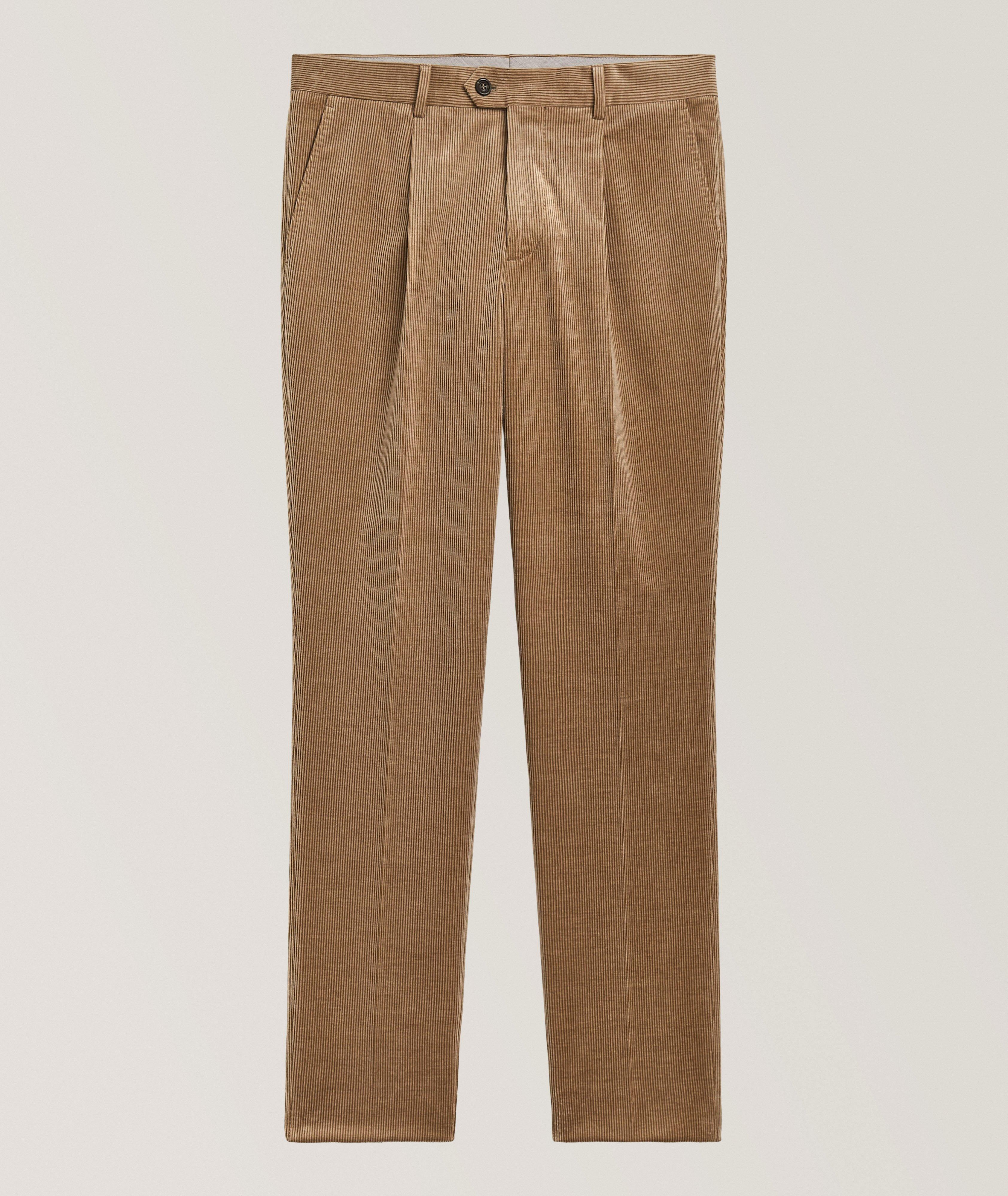 Brunello Cucinelli Pleated Corduroy Suit Pants