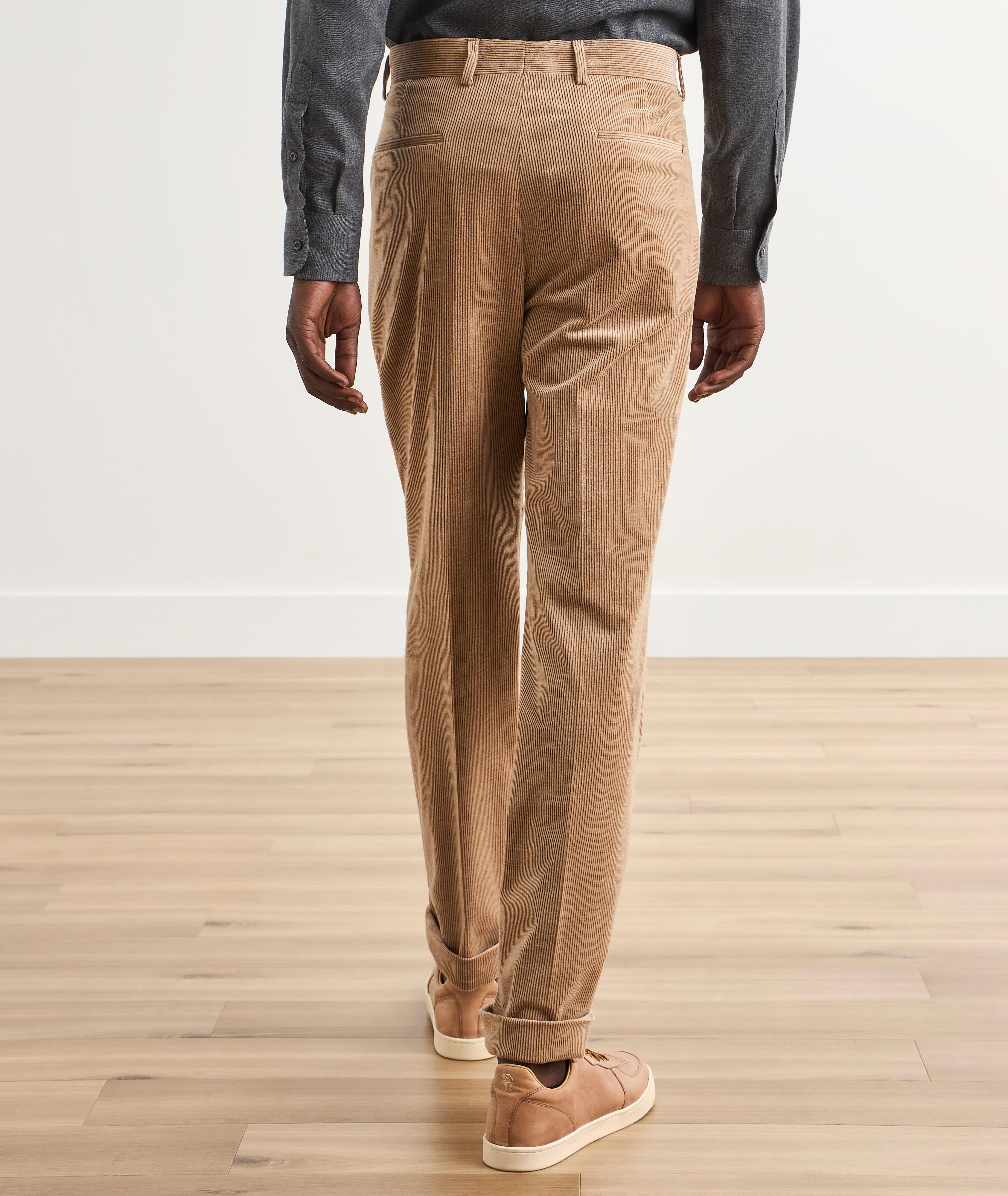 Pantalon complet velours côtelé plissé image 2