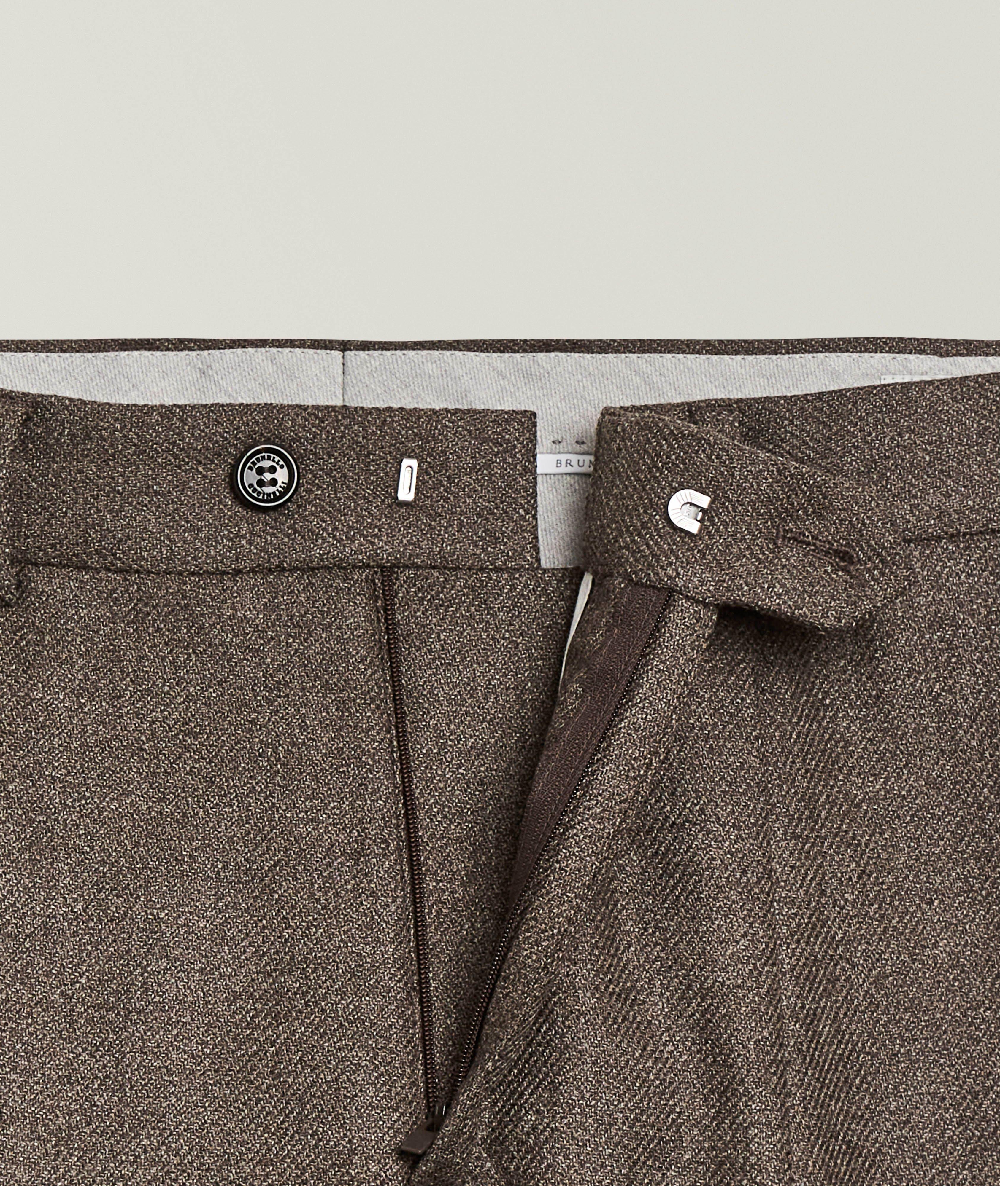 Virgin Wool Pleated Dress Pants image 5