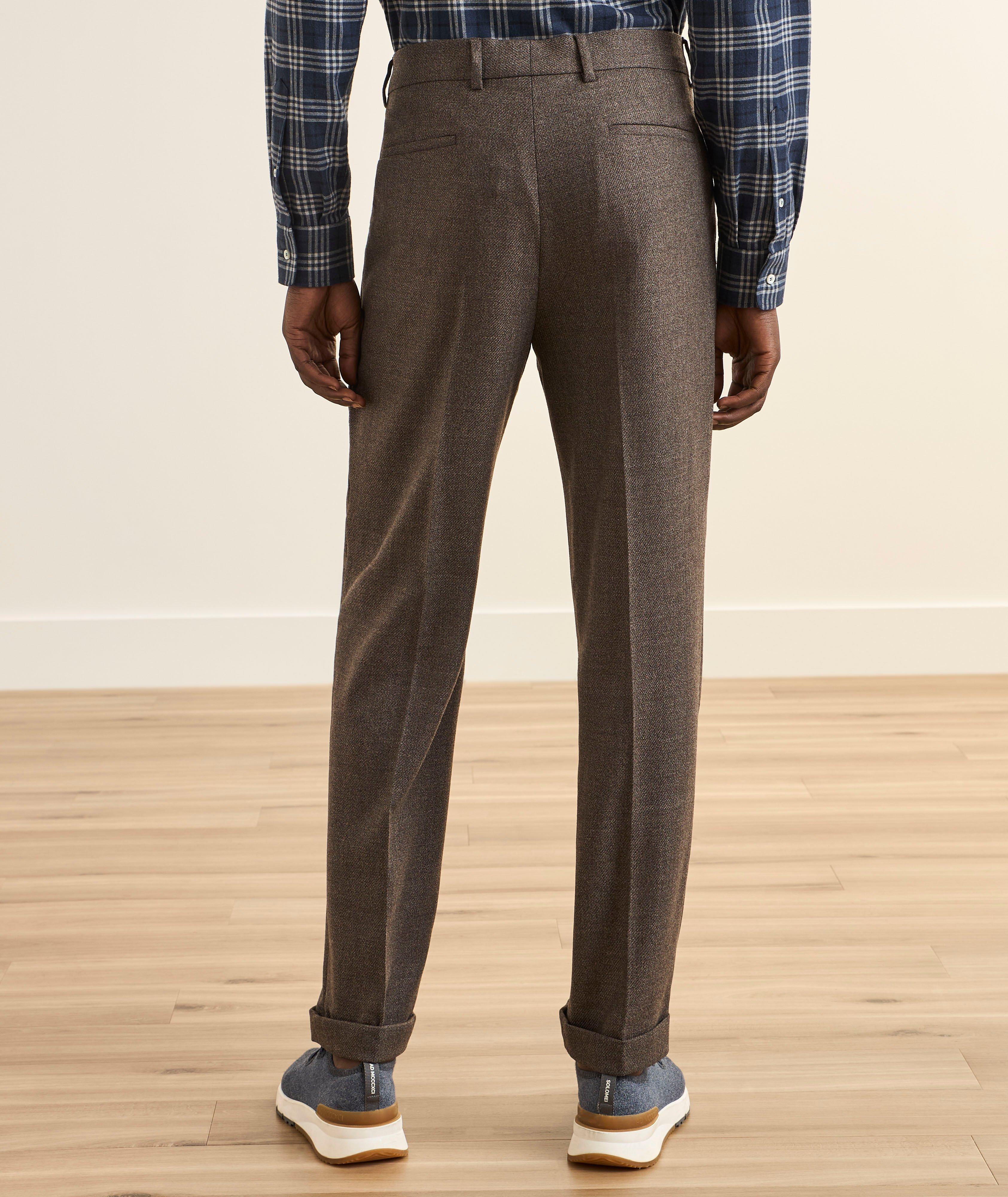 Virgin Wool Pleated Dress Pants image 2
