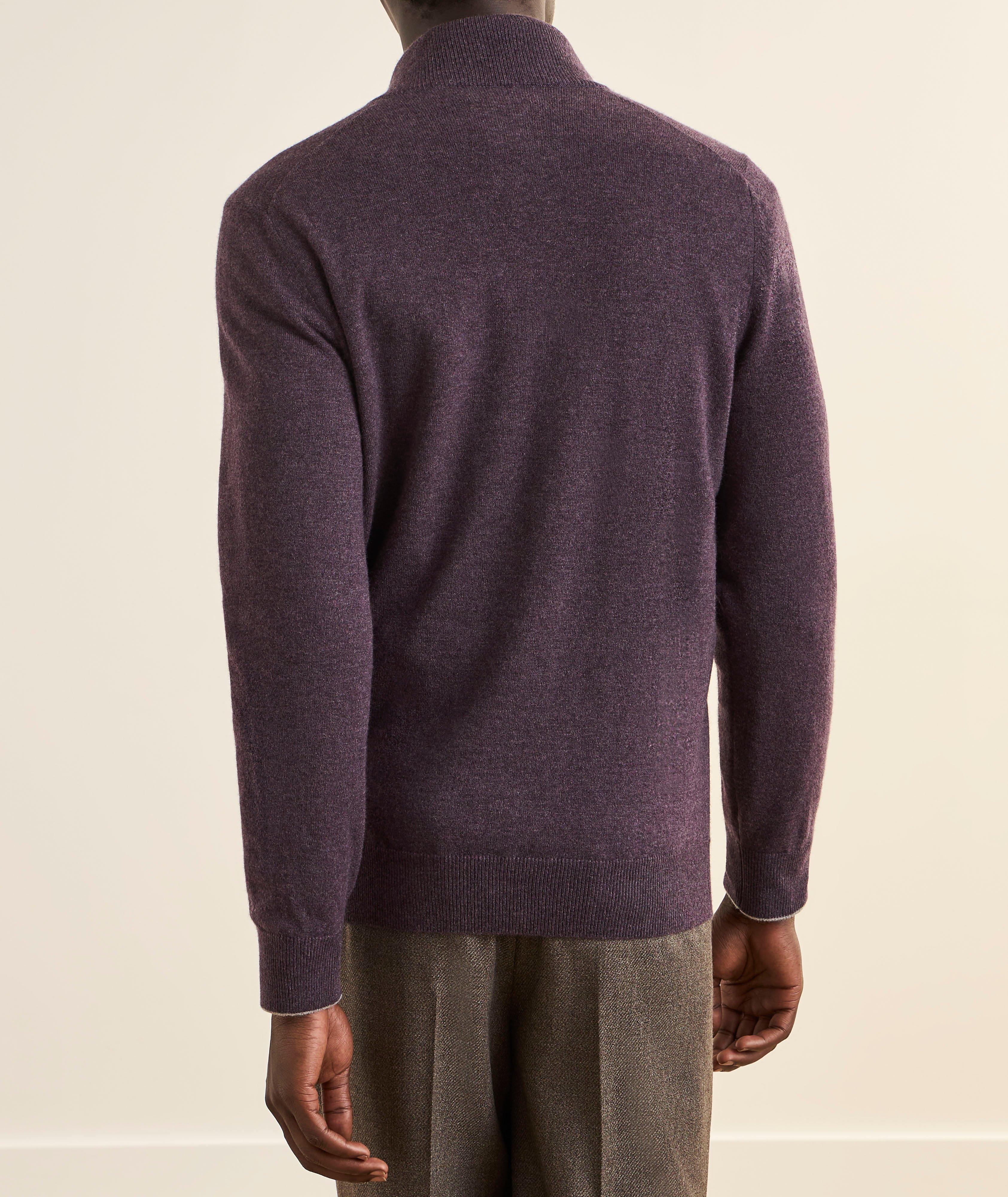 Cashmere Quarter-Zip Sweater image 2