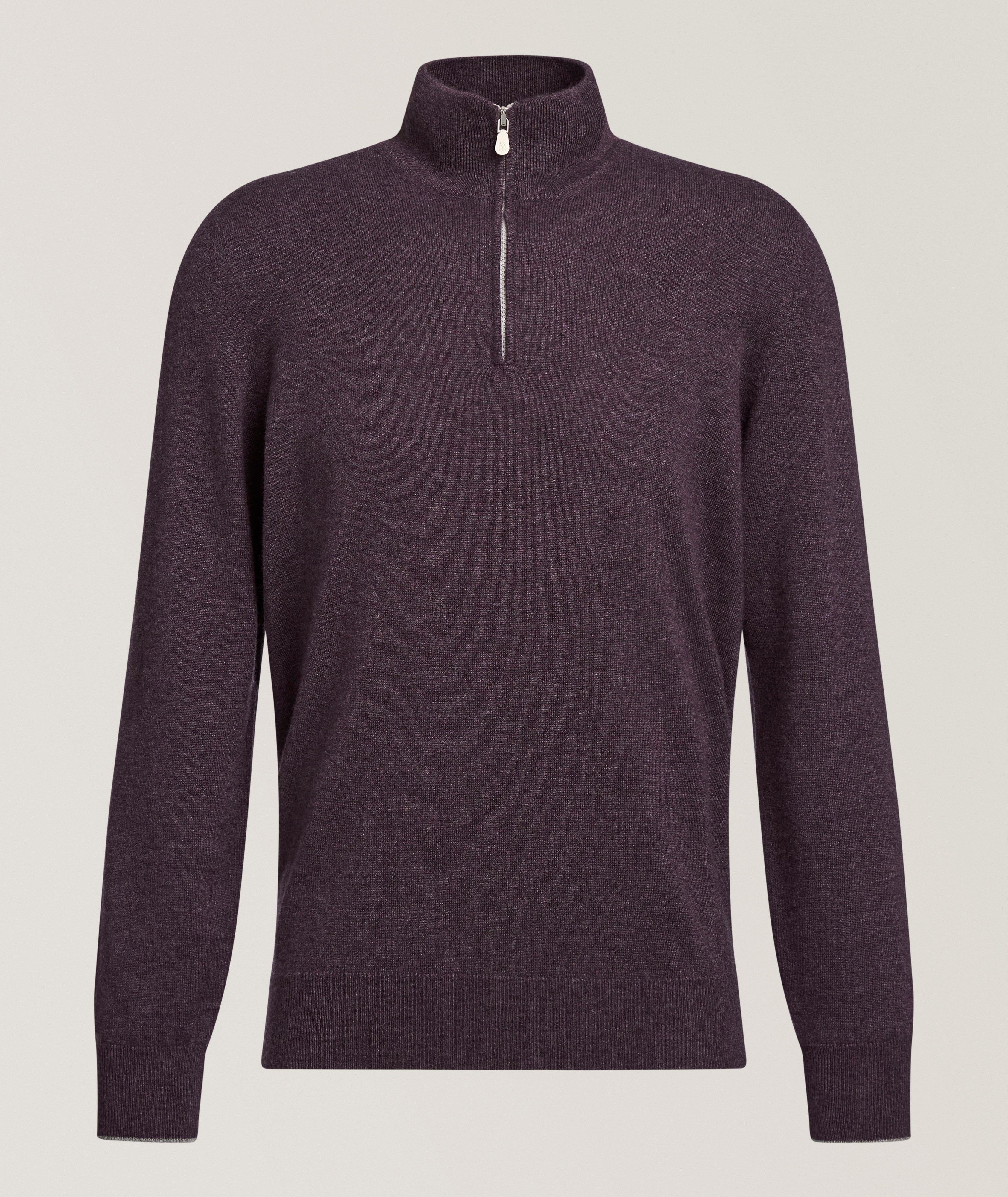 Brunello Cucinelli Cashmere Quarter-Zip Sweater