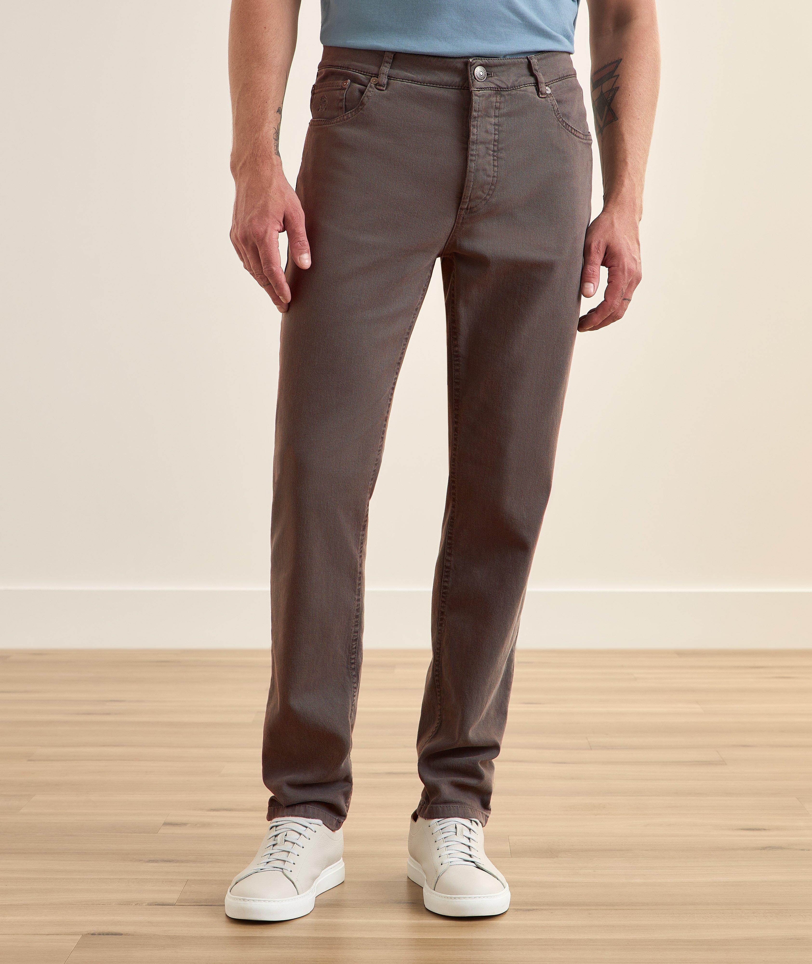 Traditional-Fit Denim Five-Pocket Pants image 2