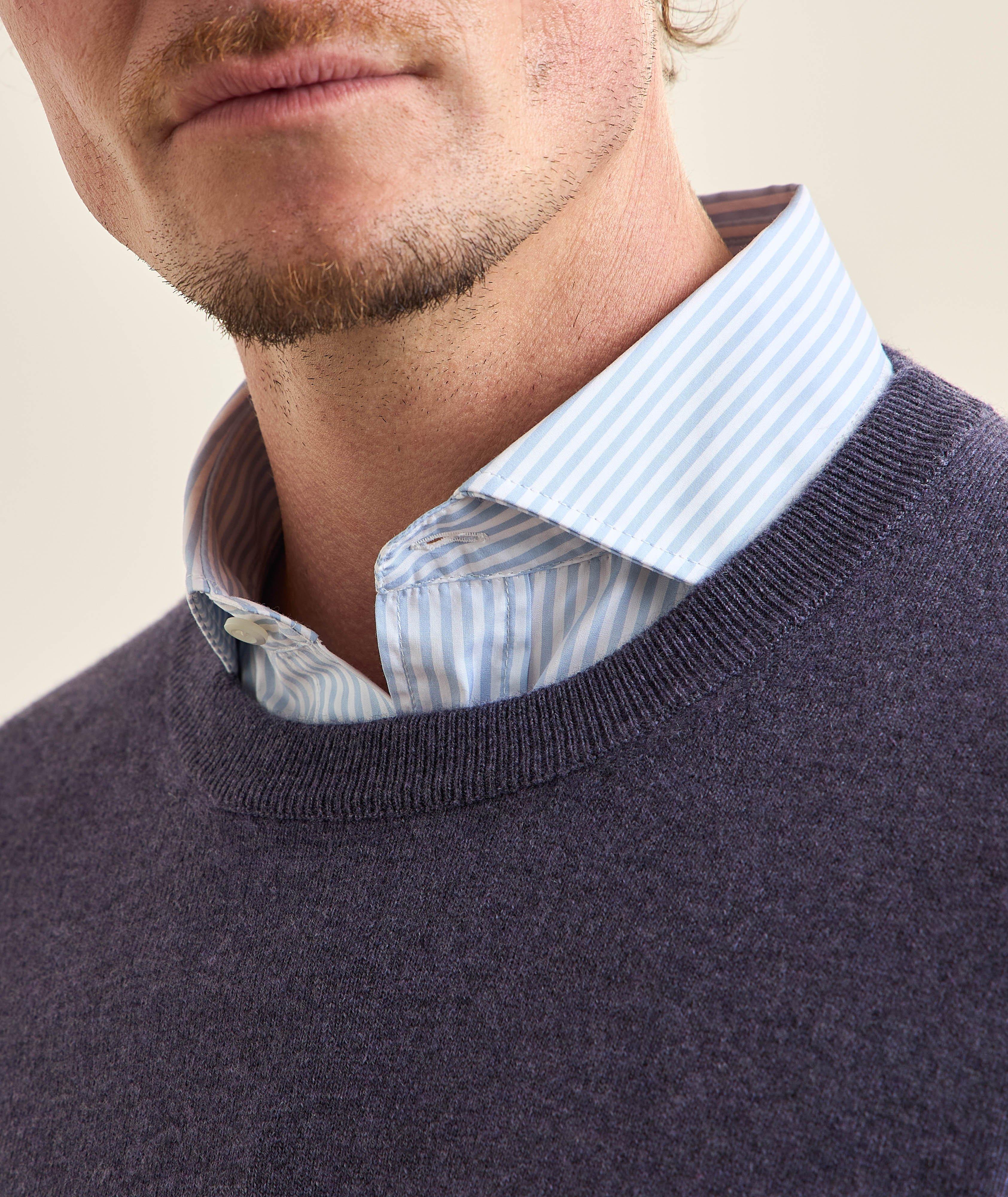 Mélange Cashmere Crewneck Sweater image 3